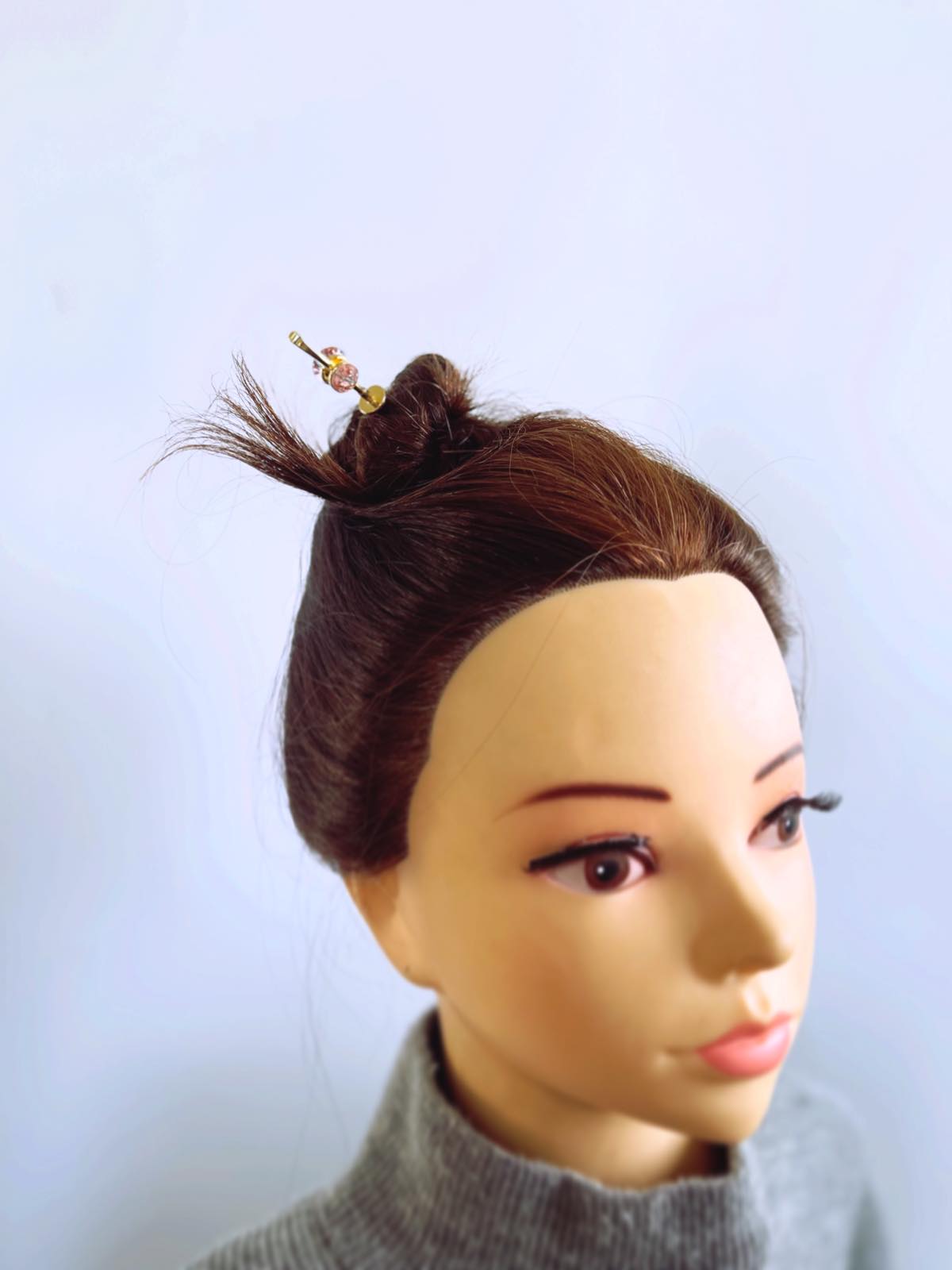 Changeable Ornament Hairpin Pink Gold TAMARUSAN