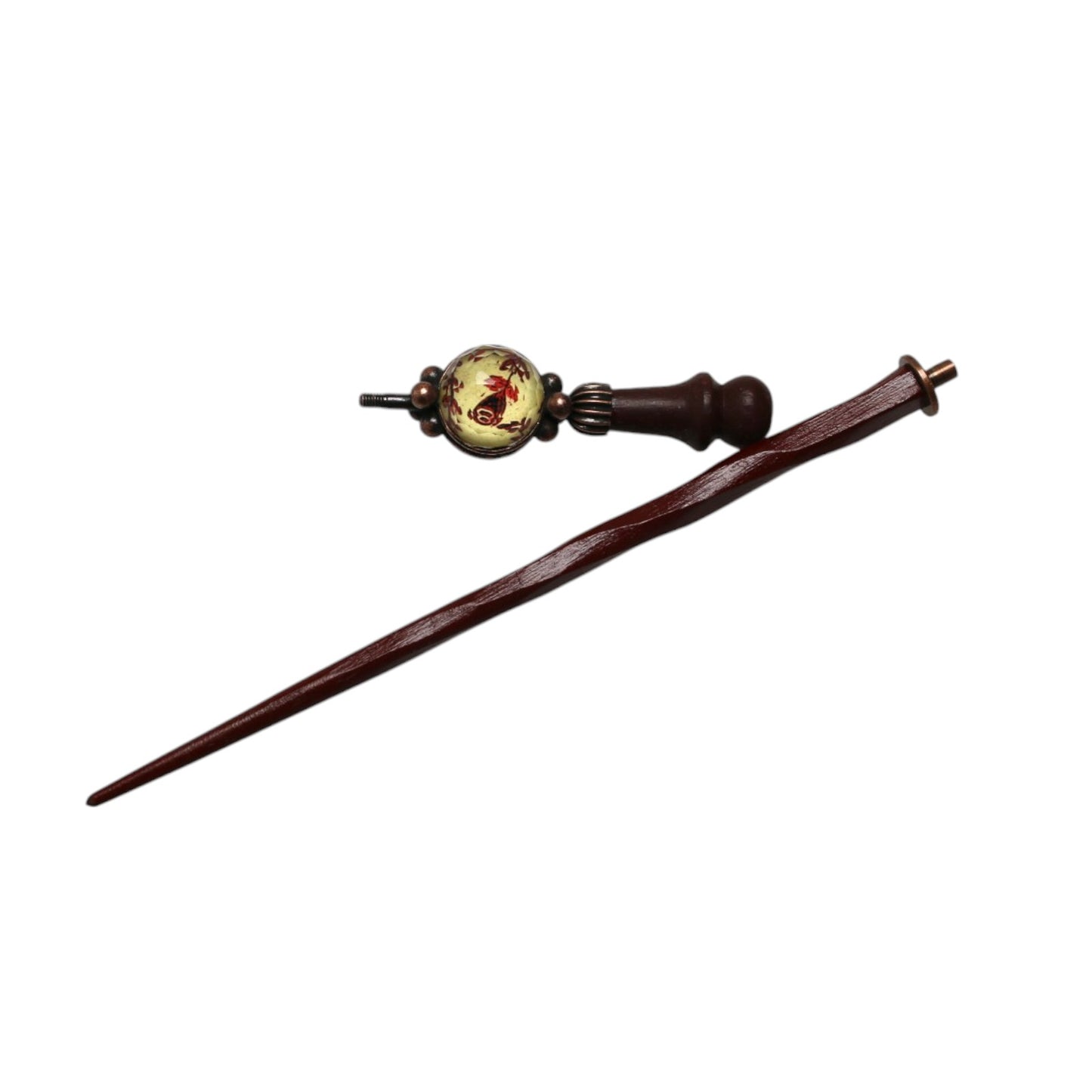 Changeable Ornament Hairpin Red Wood TAMARUSAN