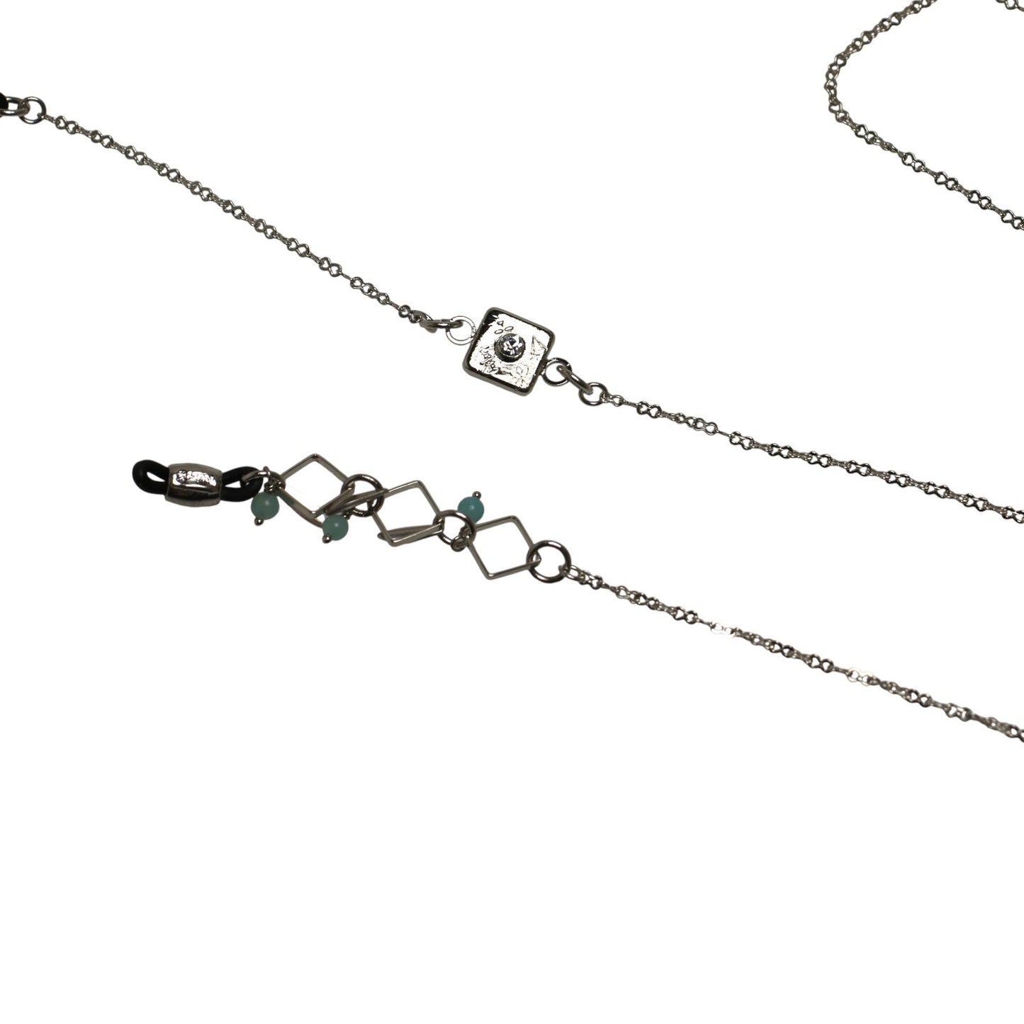 Glasses Chain Kanoko Light Blue Rhodium TAMARUSAN