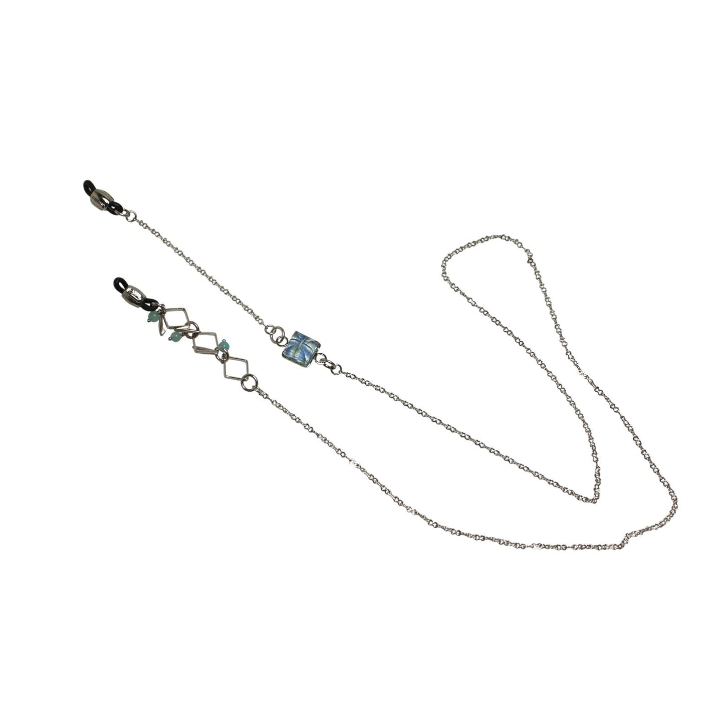 Glasses Chain Kanoko Light Blue Rhodium TAMARUSAN