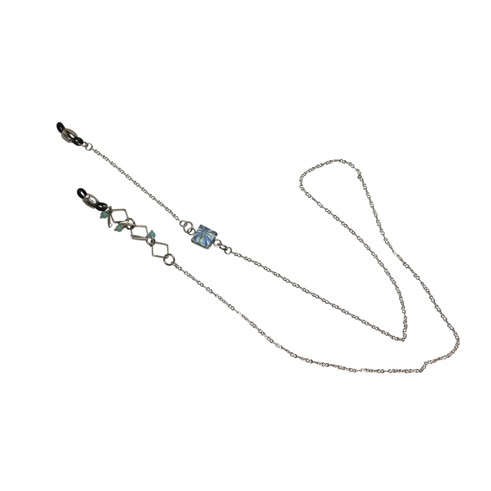 Glasses Chain Kanoko Light Blue Rhodium TAMARUSAN