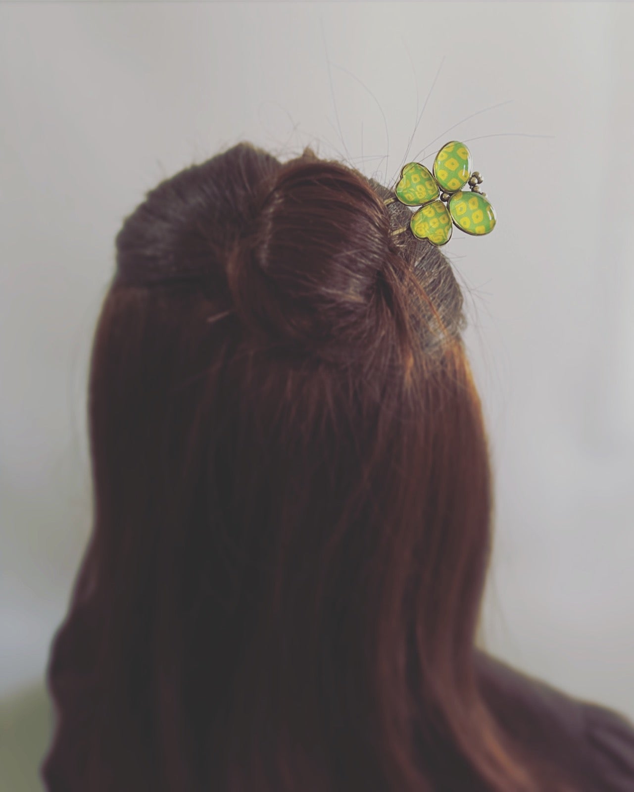 Hairpin Green Butterfly Resin TAMARUSAN