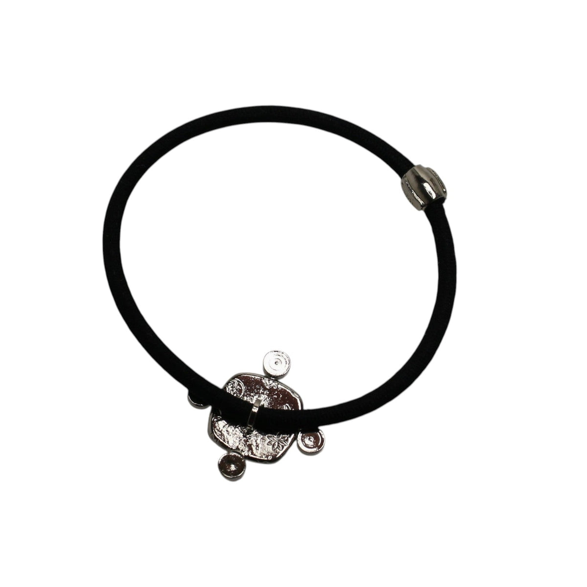 Hair Tie Small Herringbone Silver Glitter TAMARUSAN