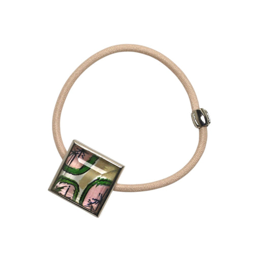 Simple Hair Elastic Lemon Pink Square TAMARUSAN