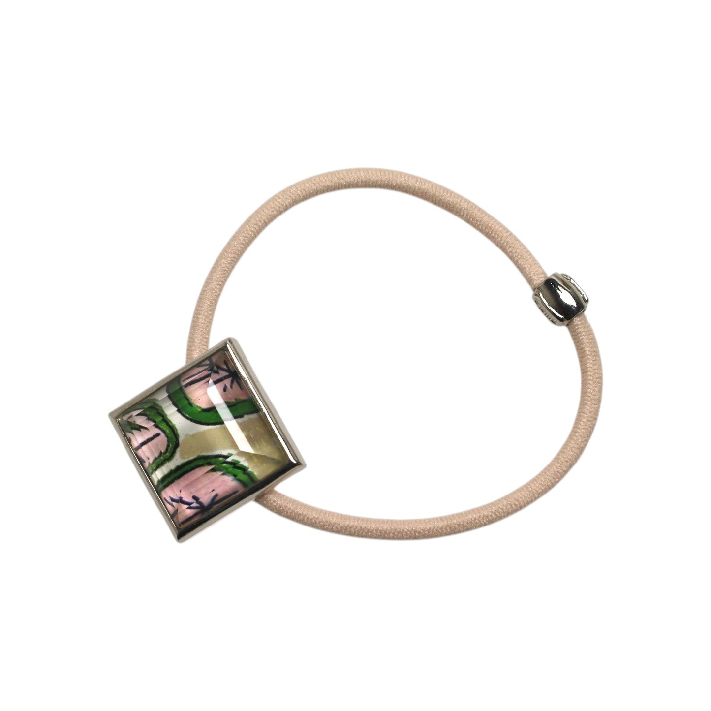 Simple Hair Elastic Lemon Pink Square TAMARUSAN
