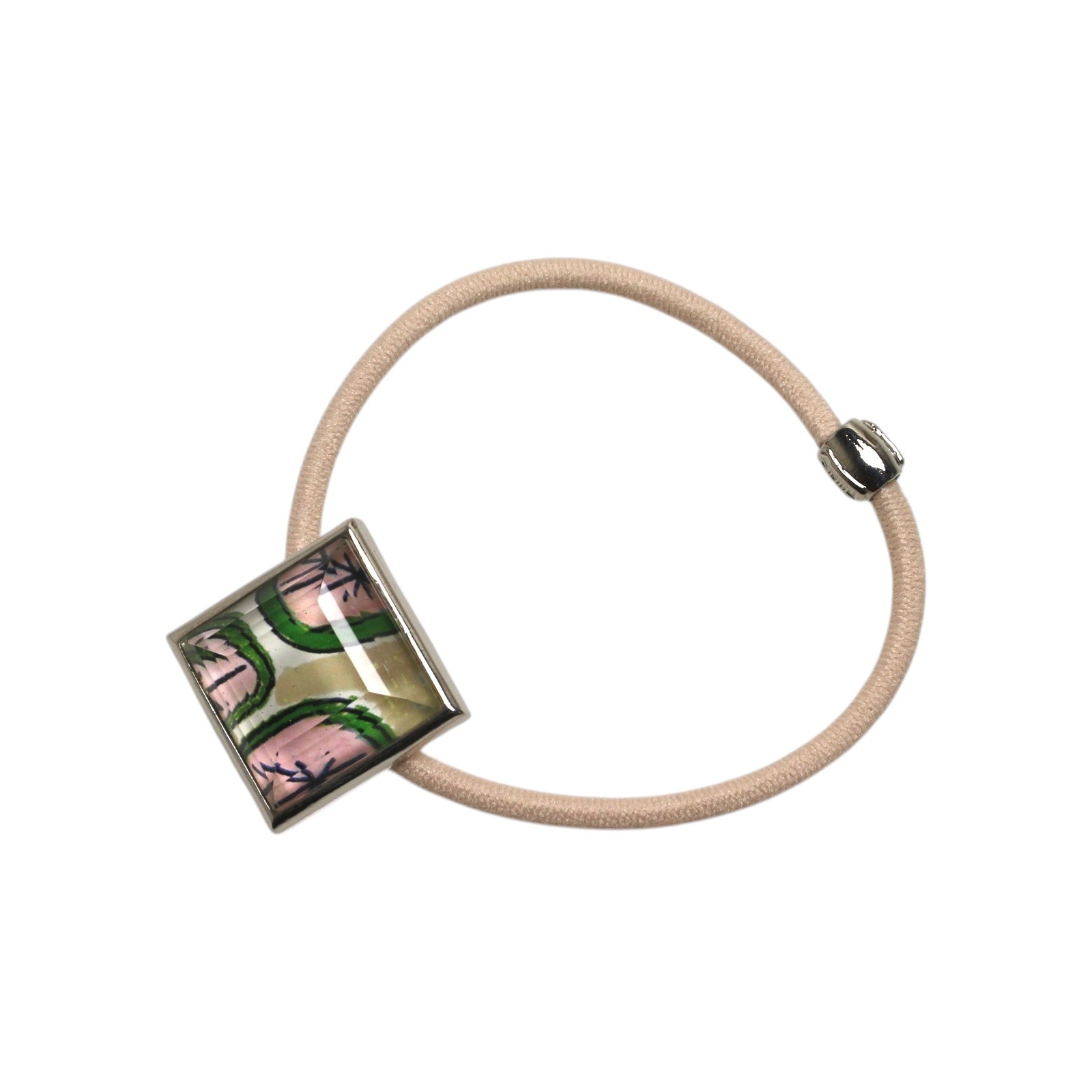 Simple Hair Elastic Lemon Pink Square TAMARUSAN