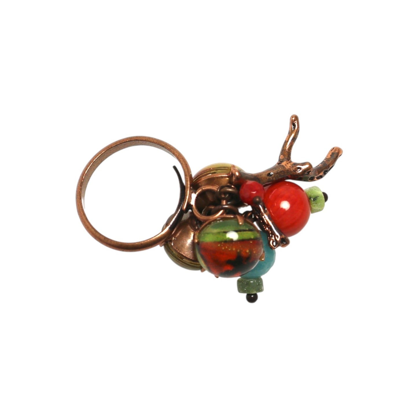 Ring Red Blue Lemon Free Size TAMARUSAN