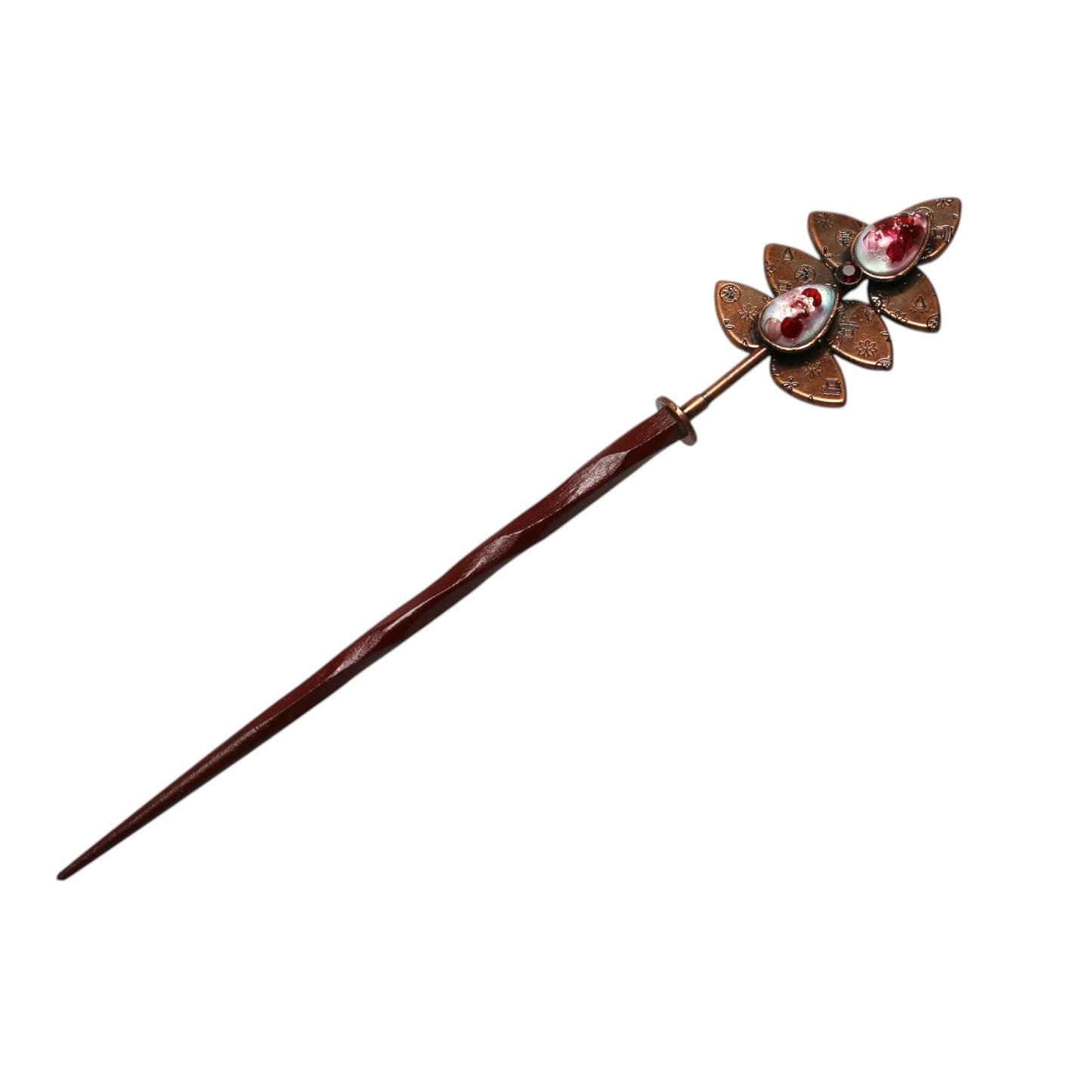 Pink Wooden Changeable Kanzashi Hairpin TAMARUSAN