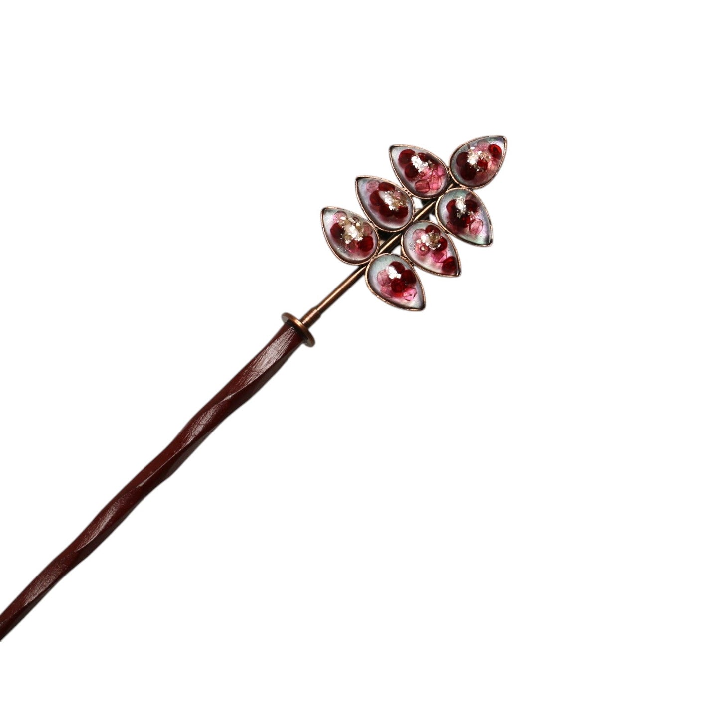 Pink Wooden Changeable Kanzashi Hairpin TAMARUSAN