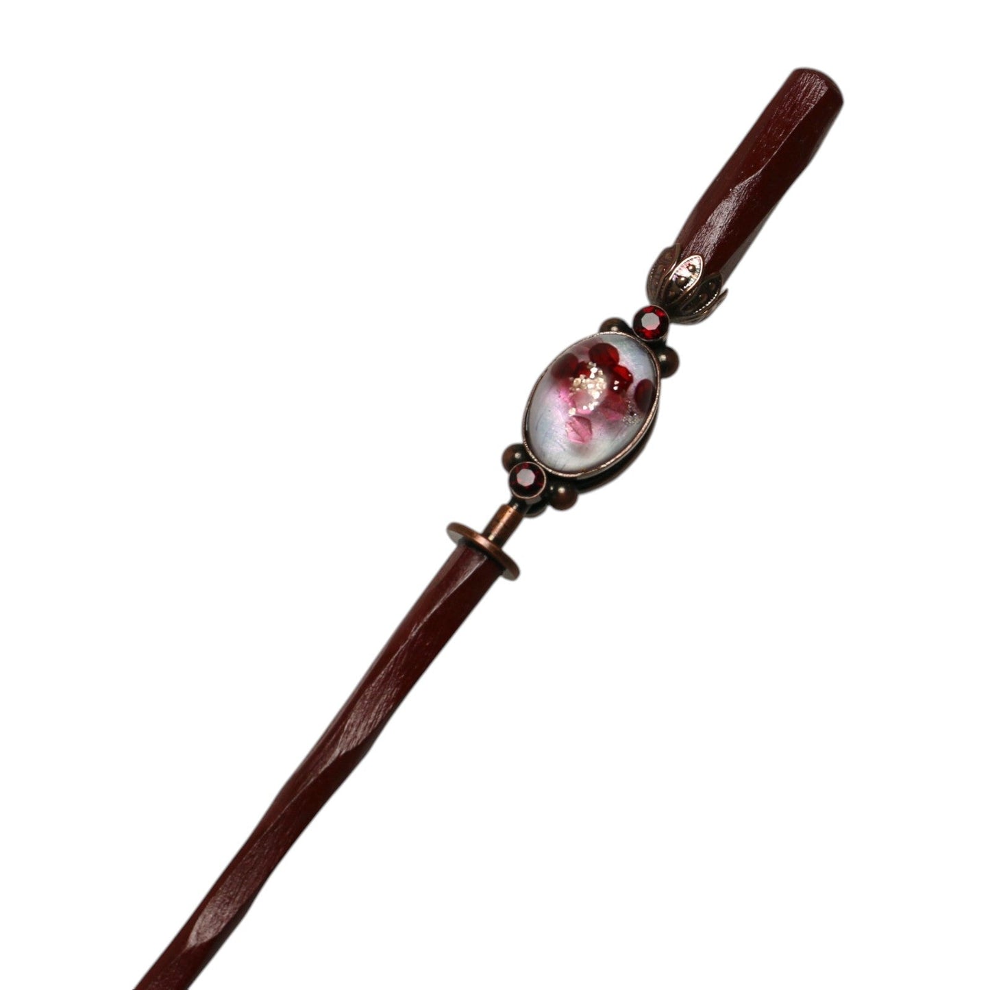 Pink Wooden Changeable Kanzashi Hairpin TAMARUSAN