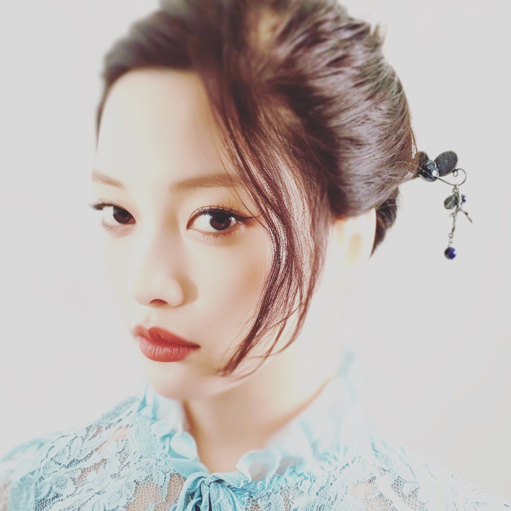 One Stick Hairpin Butterfly Blue Marble TAMARUSAN