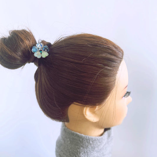Gorgeous Elastic Blue Mix Flower TAMARUSAN