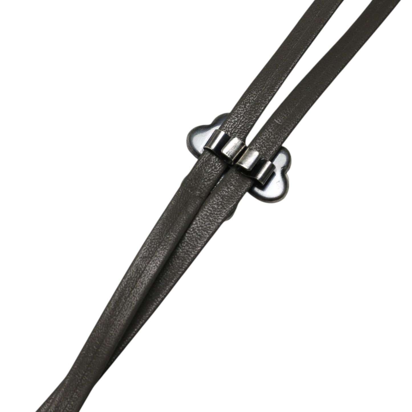 Leather Strap Bolo Tie Flower Gray Light Blue TAMARUSAN