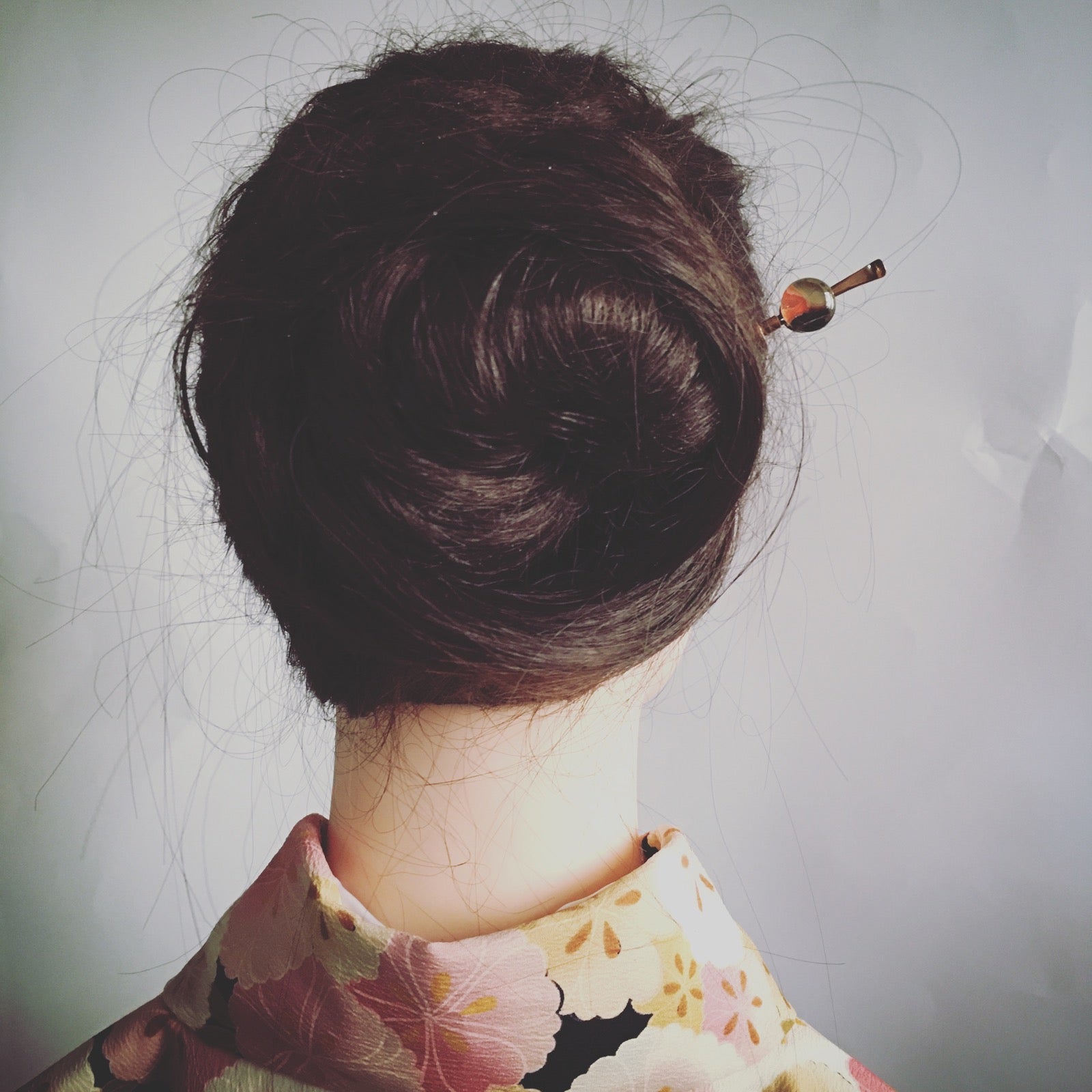 Changeable Ornament Hairpin Calico Cat Brown TAMARUSAN