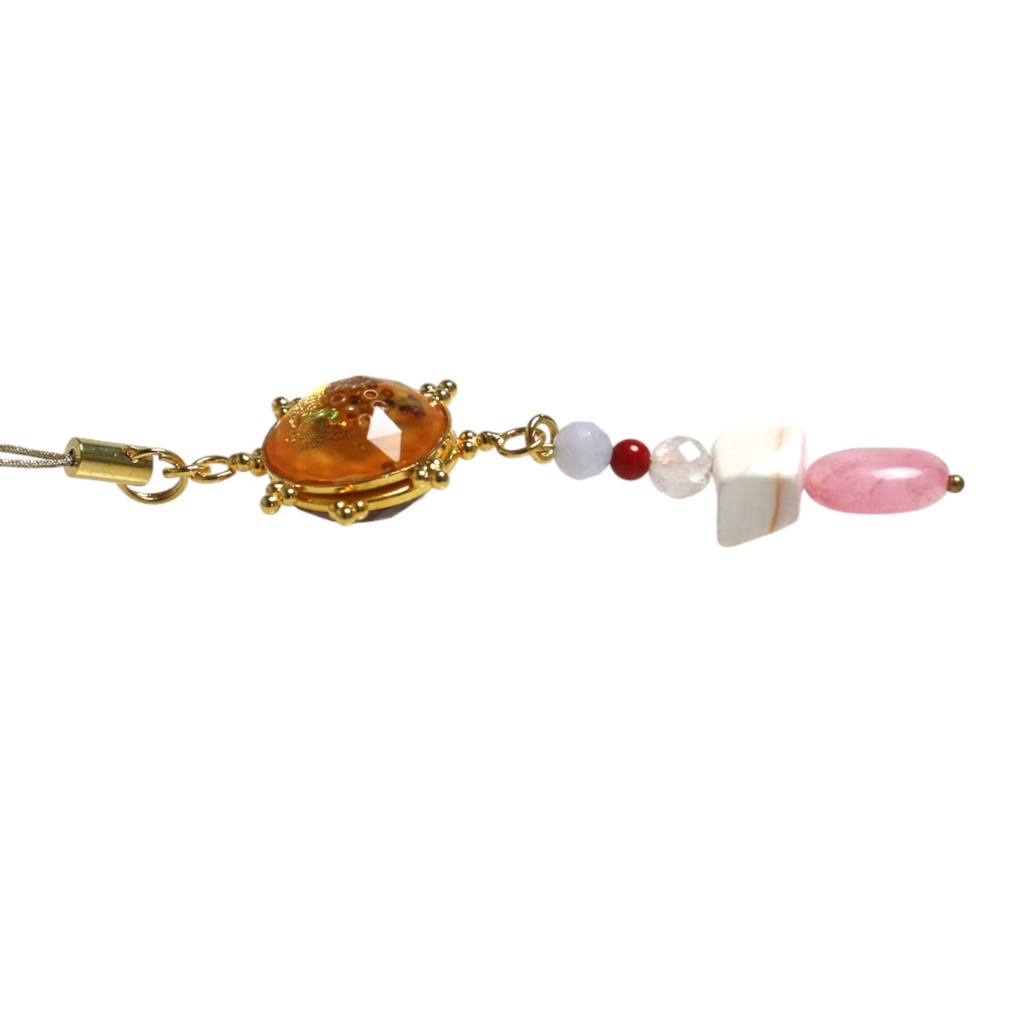 Netsuke Pink Gold Beads