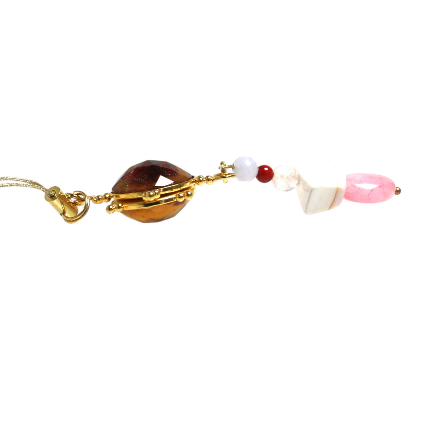 Netsuke Pink Gold Beads TAMARUSAN