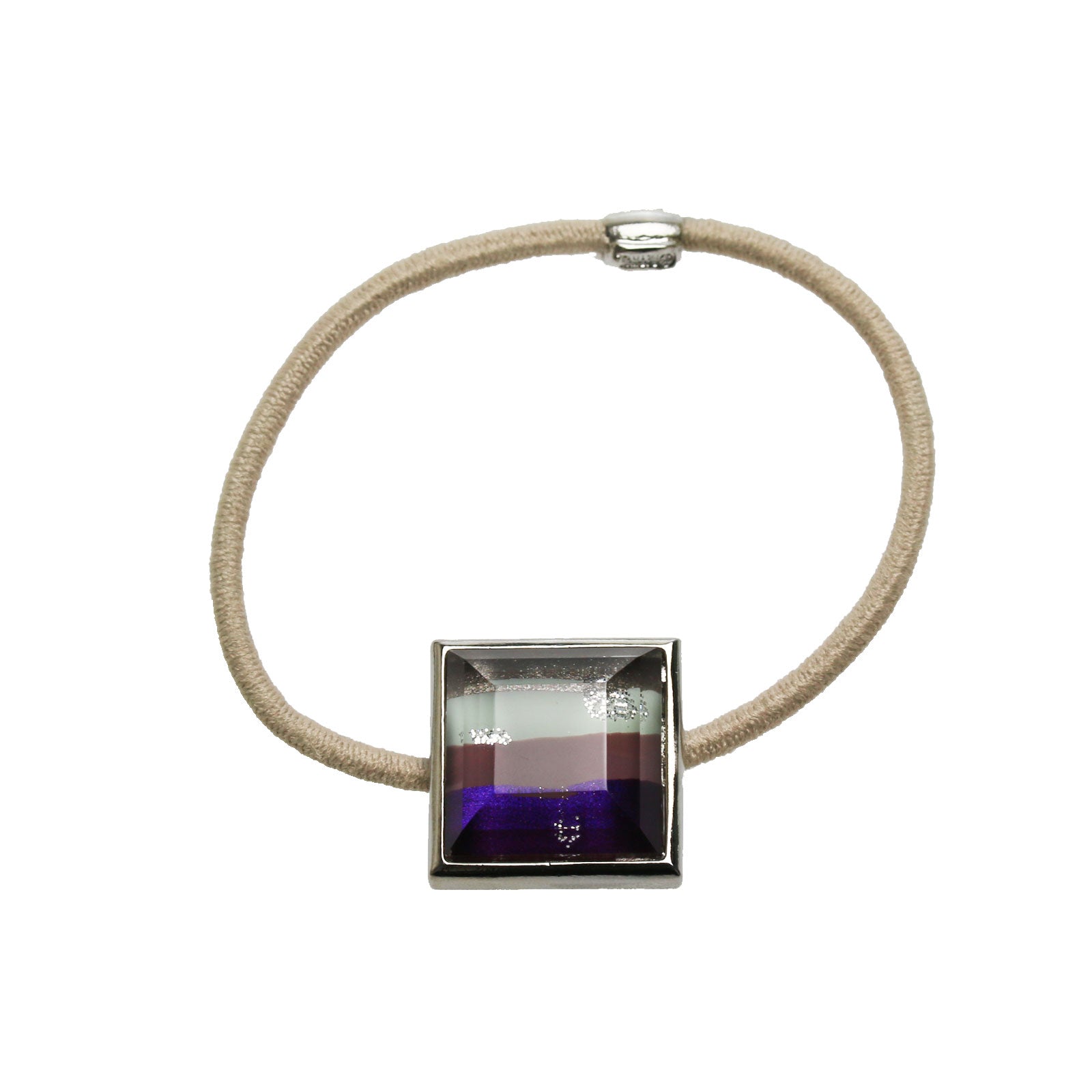 Hair Elastic Purple Rainbow Square Men Simple TAMARUSAN