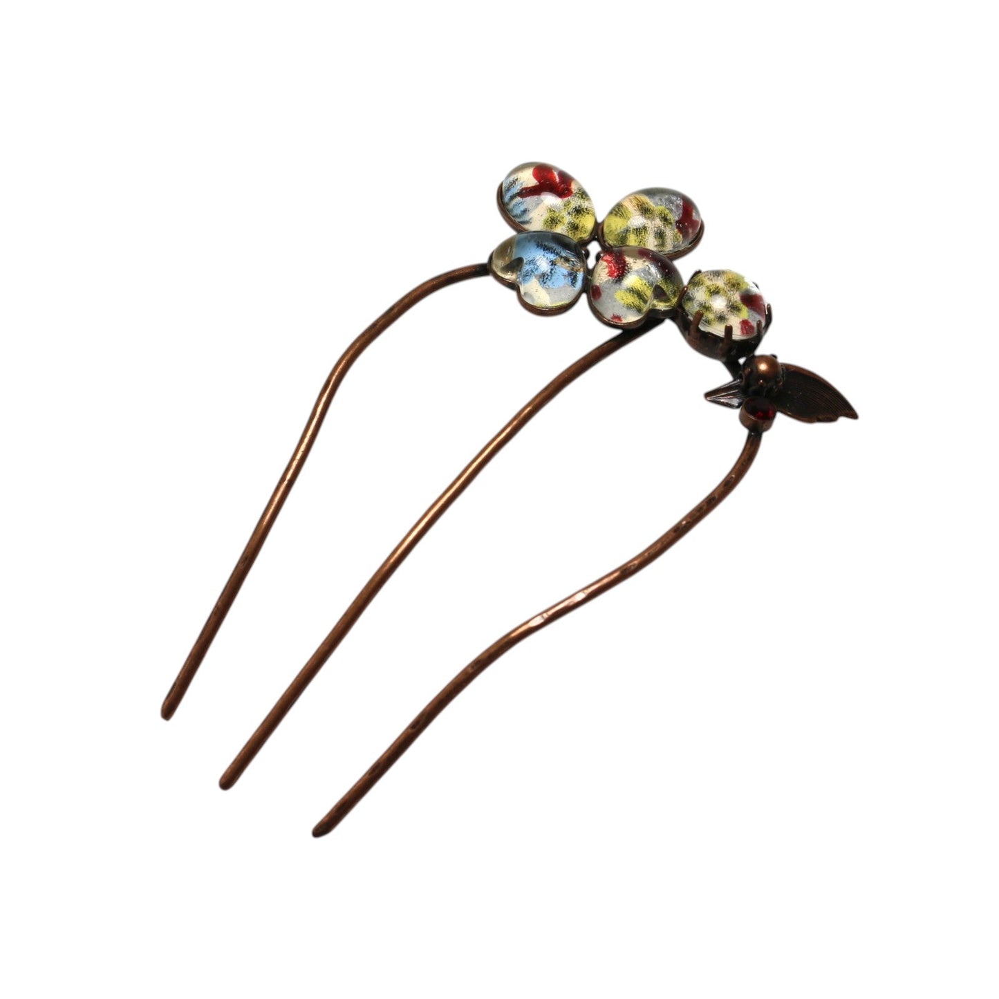 Comb White Flower Leaves TAMARUSAN