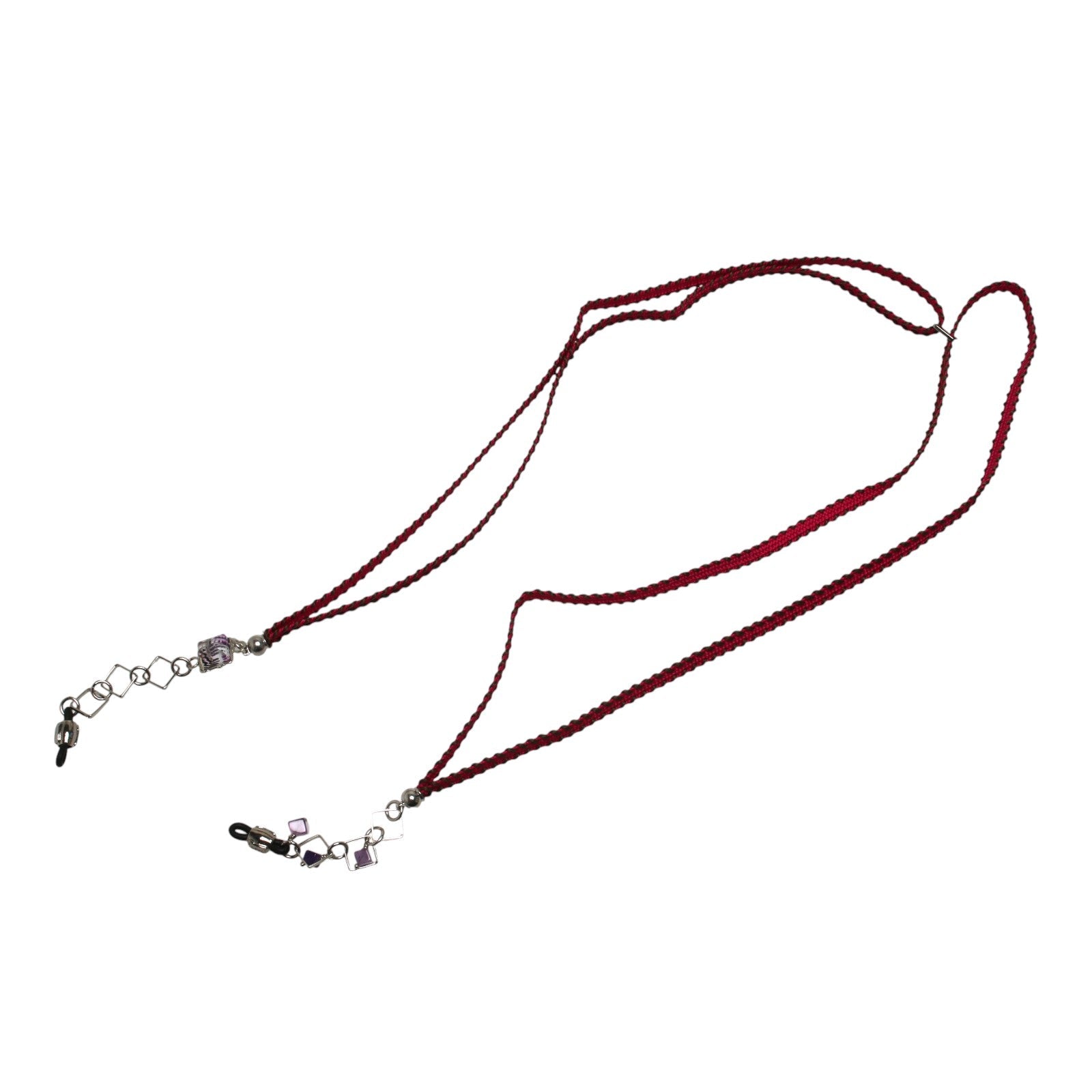 Glasses Chain Navy Light Blue Ribbon TAMARUSAN