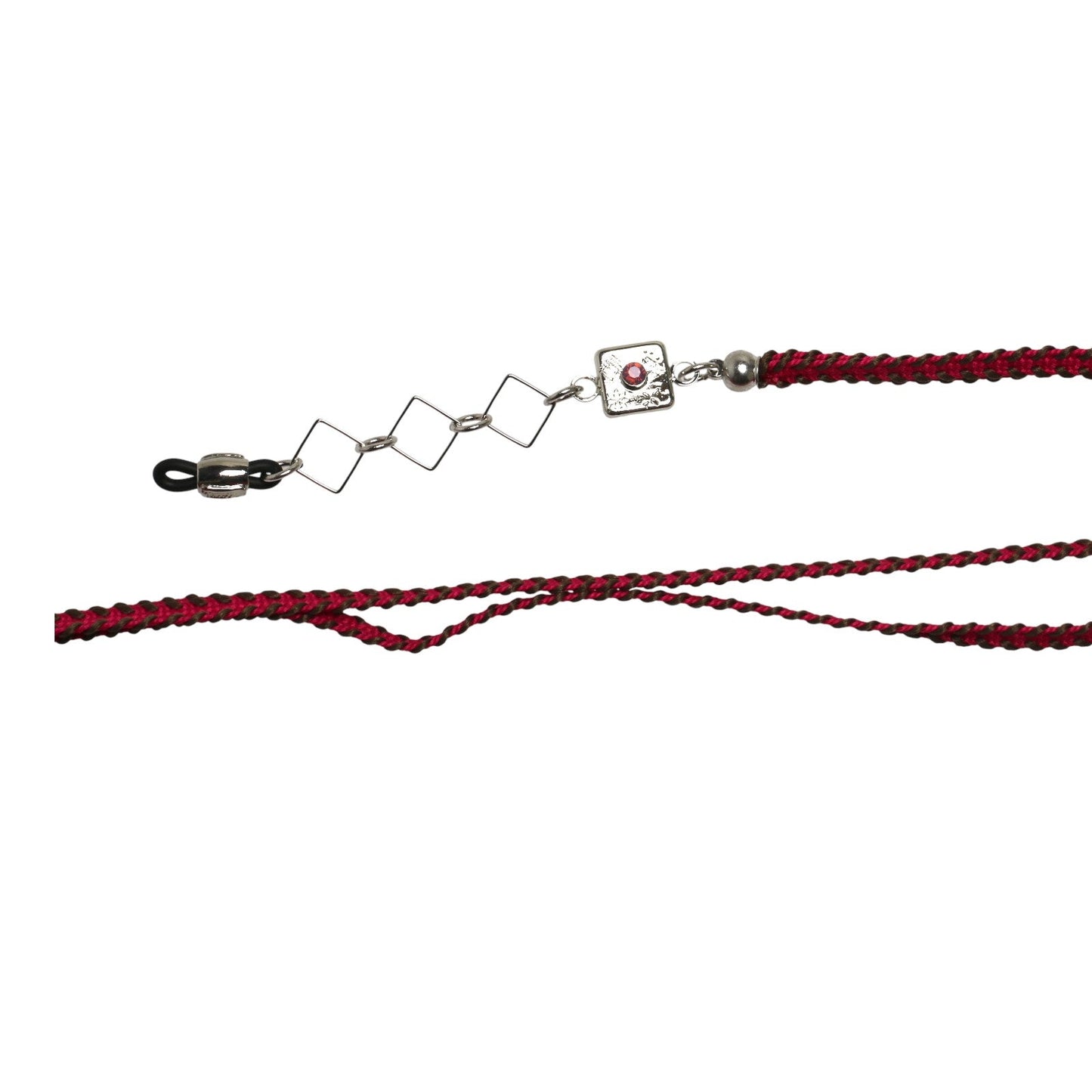 Glasses Chain Navy Light Blue Ribbon TAMARUSAN