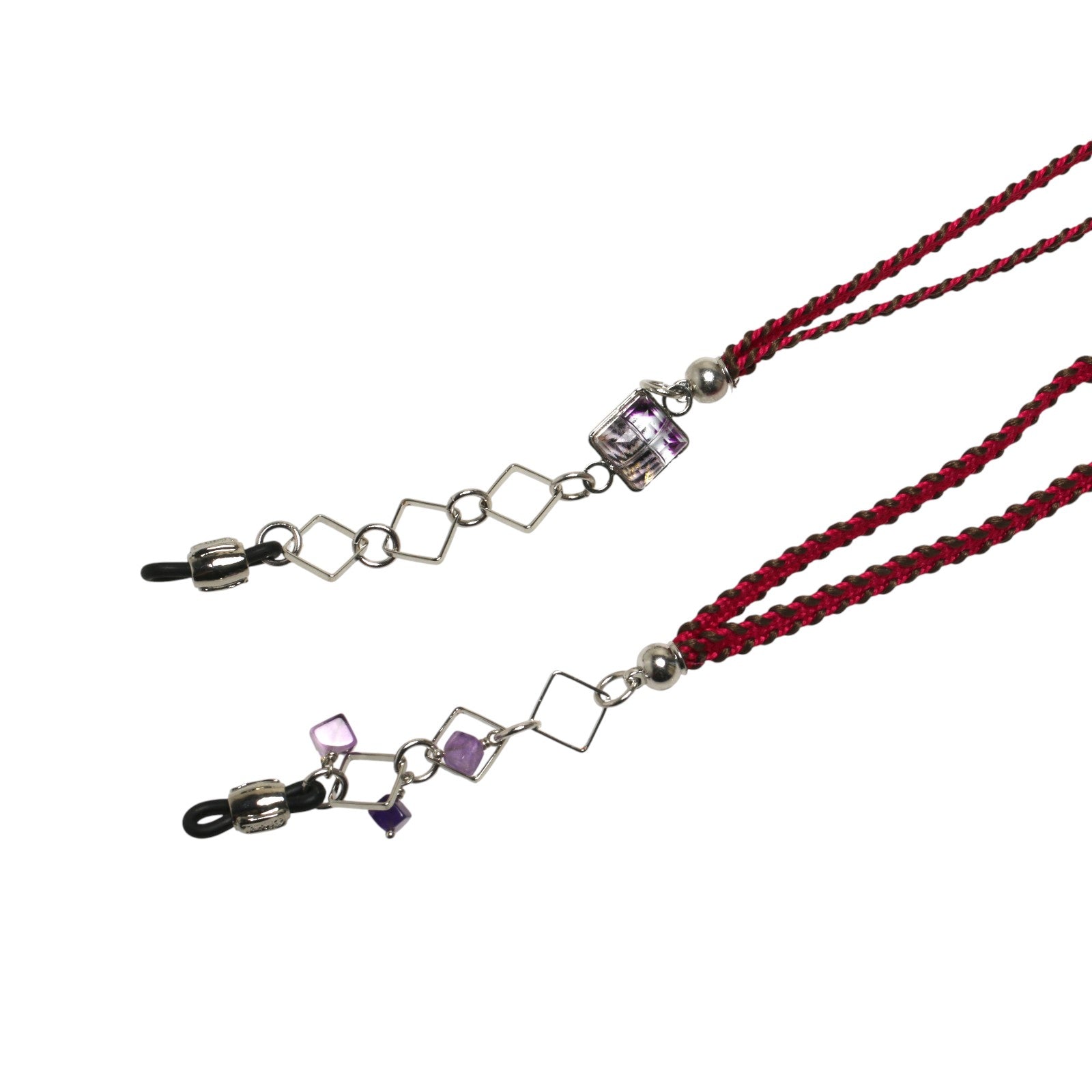 Glasses Chain Navy Light Blue Ribbon TAMARUSAN