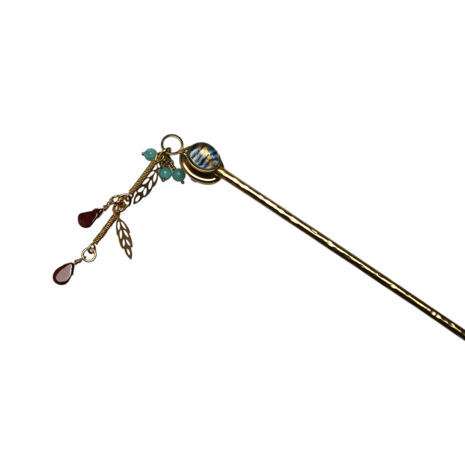 Short Hairpin Gold Purple Square TAMARUSAN