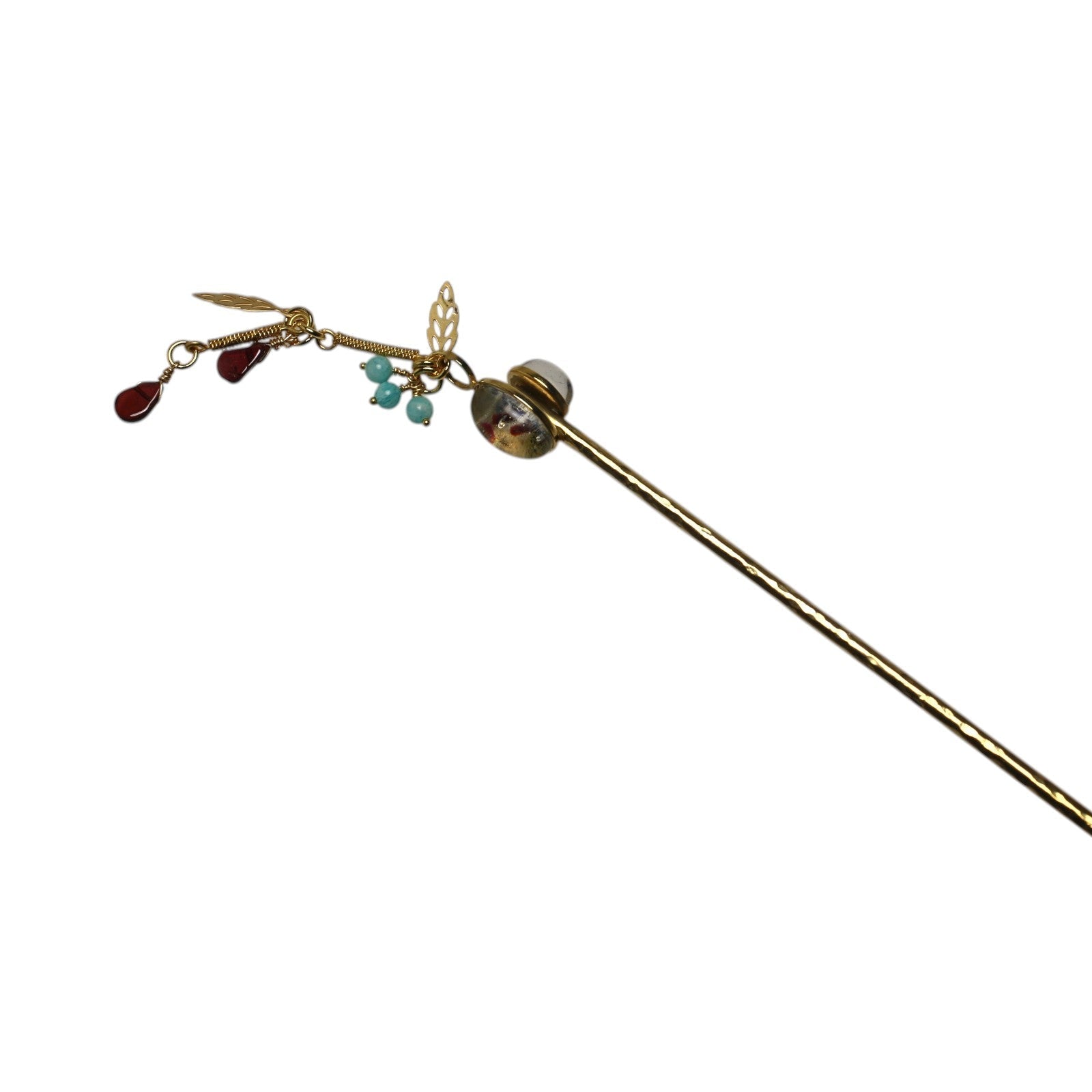 Short Hairpin Gold Purple Square TAMARUSAN