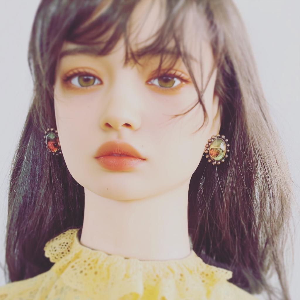 Pansy Earrings Ellipse Antique Style Multicolor TAMARUSAN