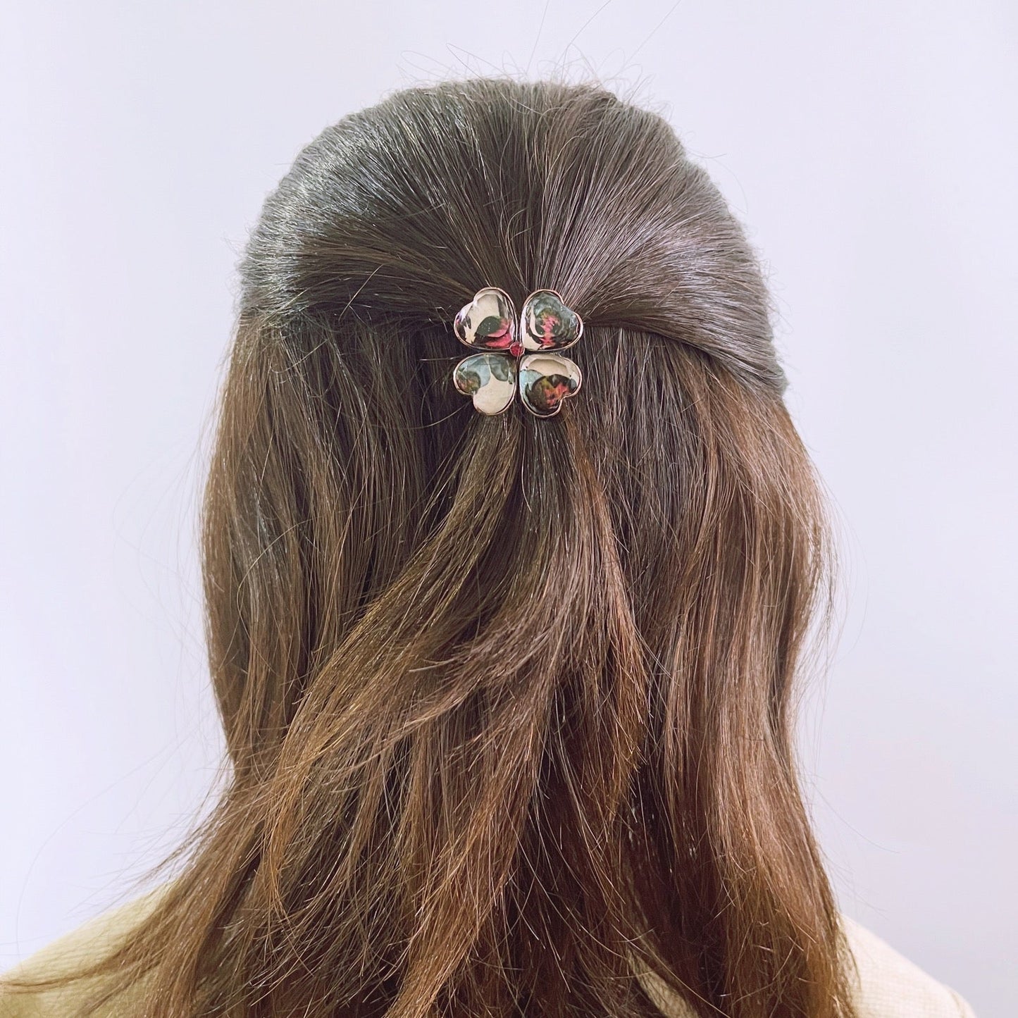 Hair Elastic Flower Gorgeous Pansy Clover Gift Multicolor TAMARUSAN