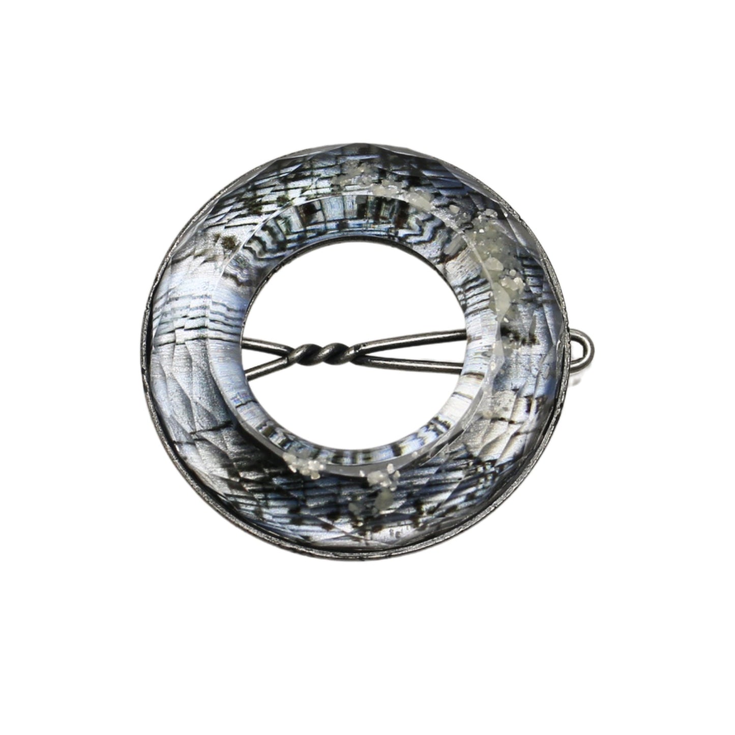 Light Blue Snap Hair Clip Musical Notes Donut TAMARUSAN