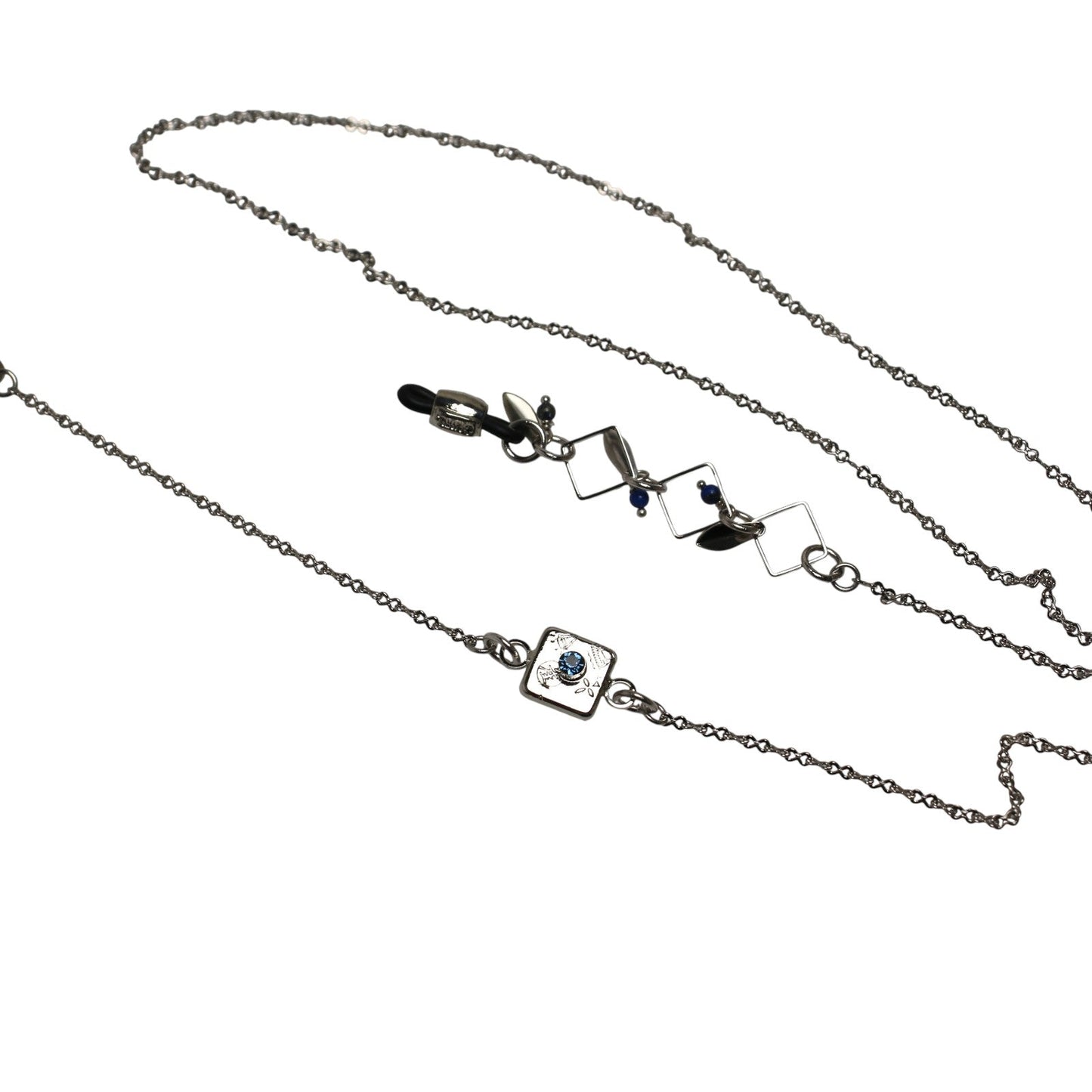 Glasses Chain Kanoko Light Blue Rhodium TAMARUSAN