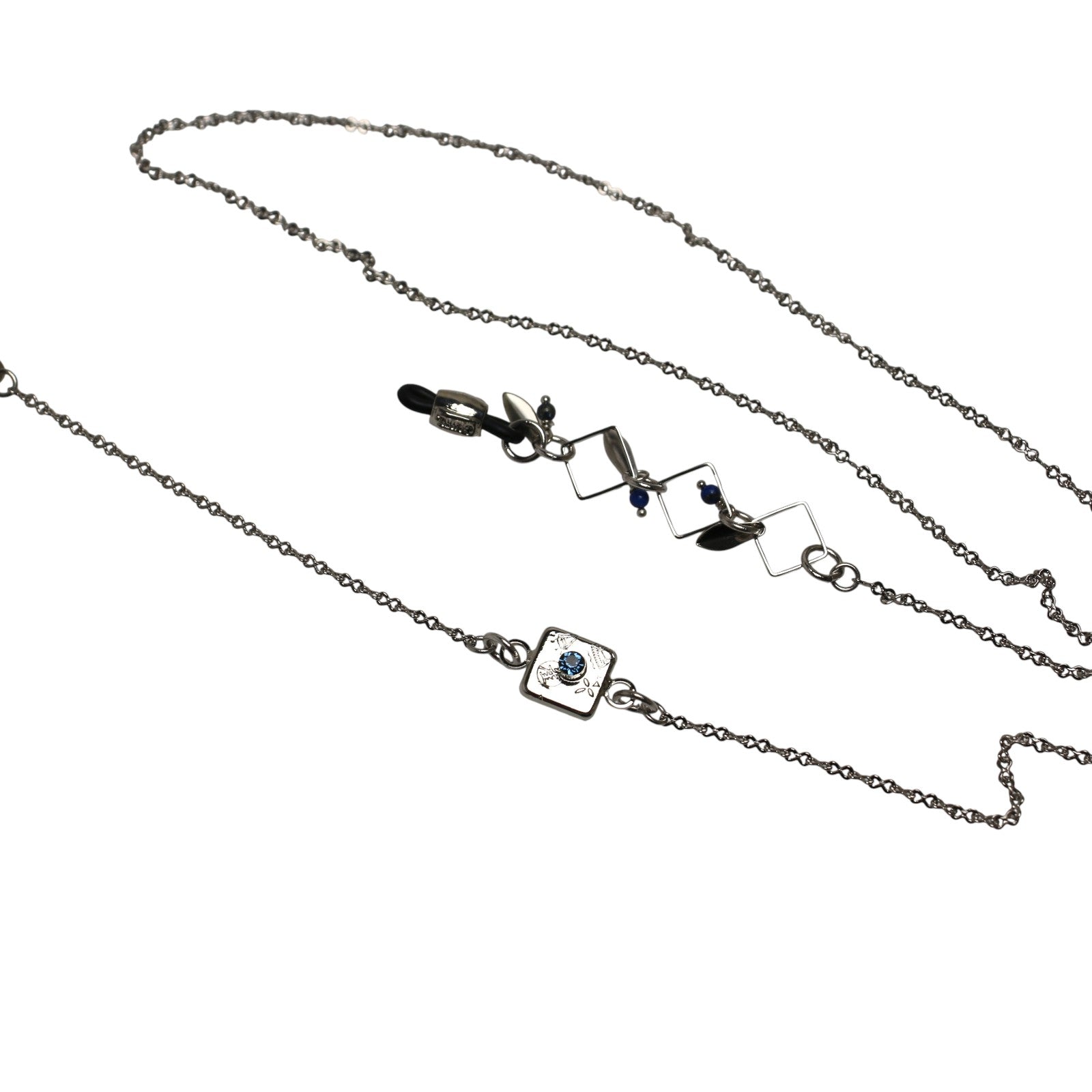 Glasses Chain Kanoko Light Blue Rhodium TAMARUSAN