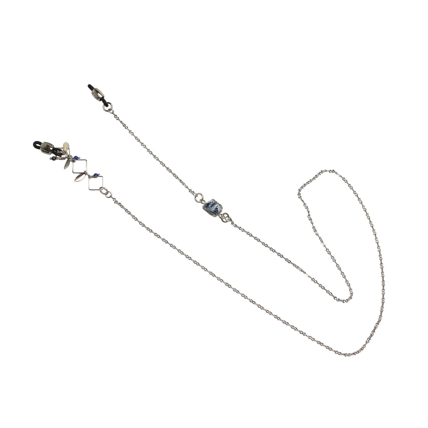 Glasses Chain Kanoko Light Blue Rhodium TAMARUSAN