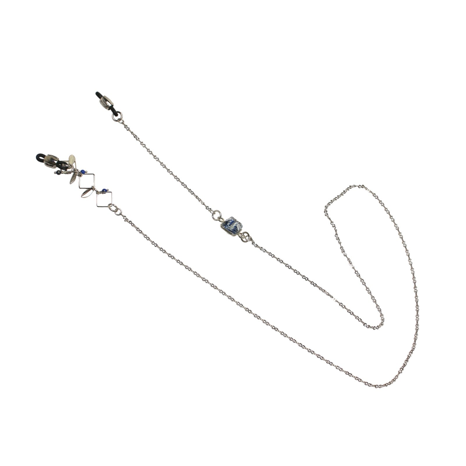 Glasses Chain Kanoko Light Blue Rhodium TAMARUSAN