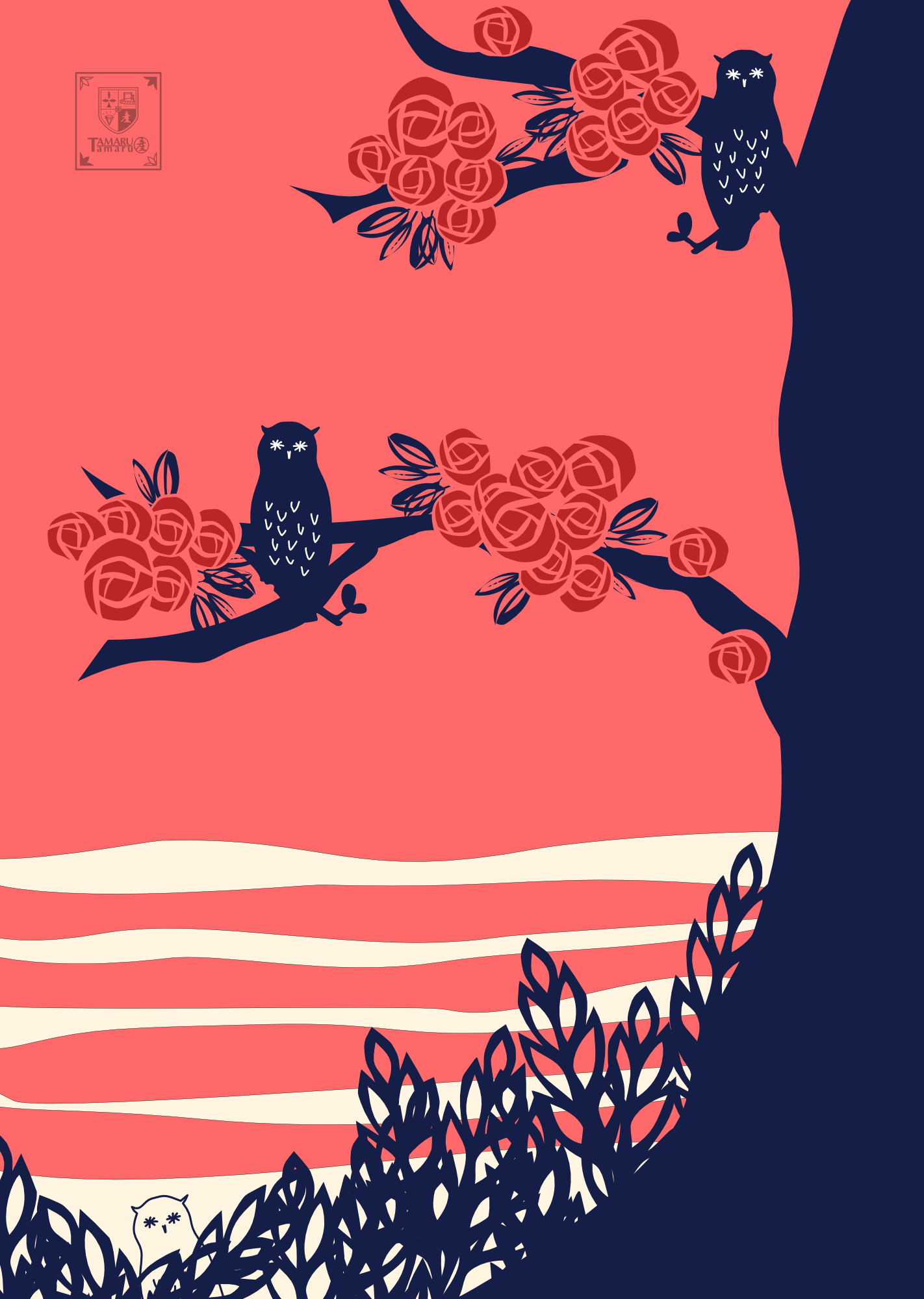 Rose and Owl TAMARUSAN
