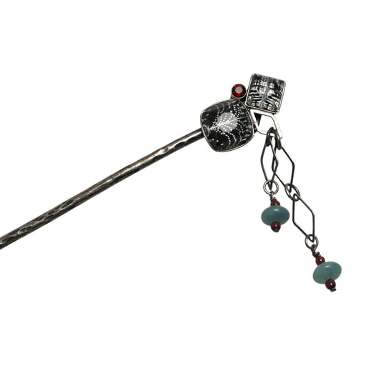 Short Kanzashi Chandelier Black TAMARUSAN