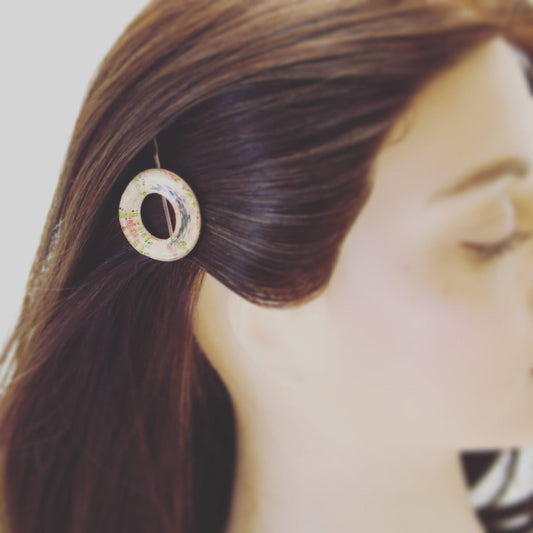 Gorgeous Hairpin Donut Rose Beige TAMARUSAN