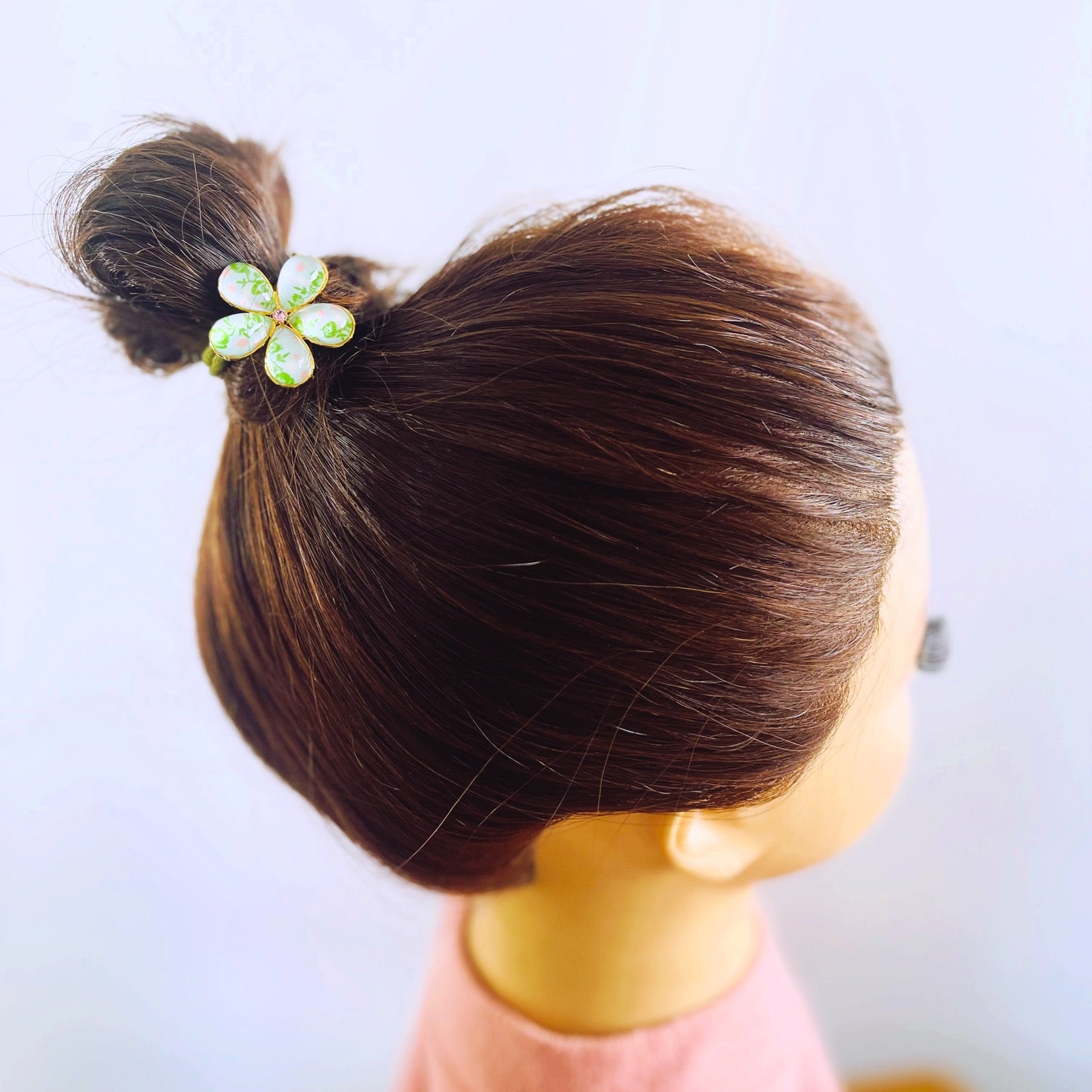 Gorgeous Hair Elastic Rose Light Blue Flower Gift TAMARUSAN