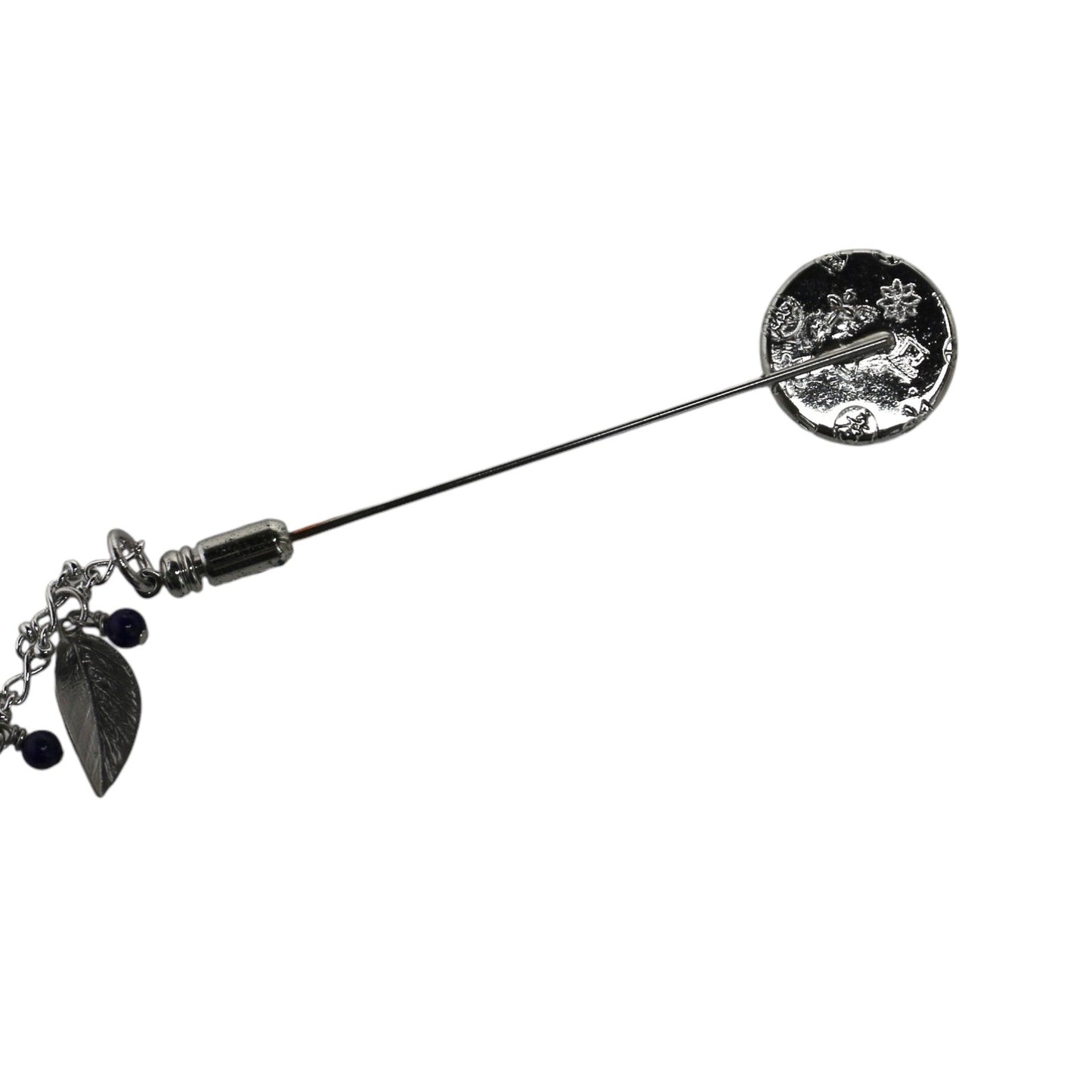 Earth Hat Pin Blue Leaf TAMARUSAN