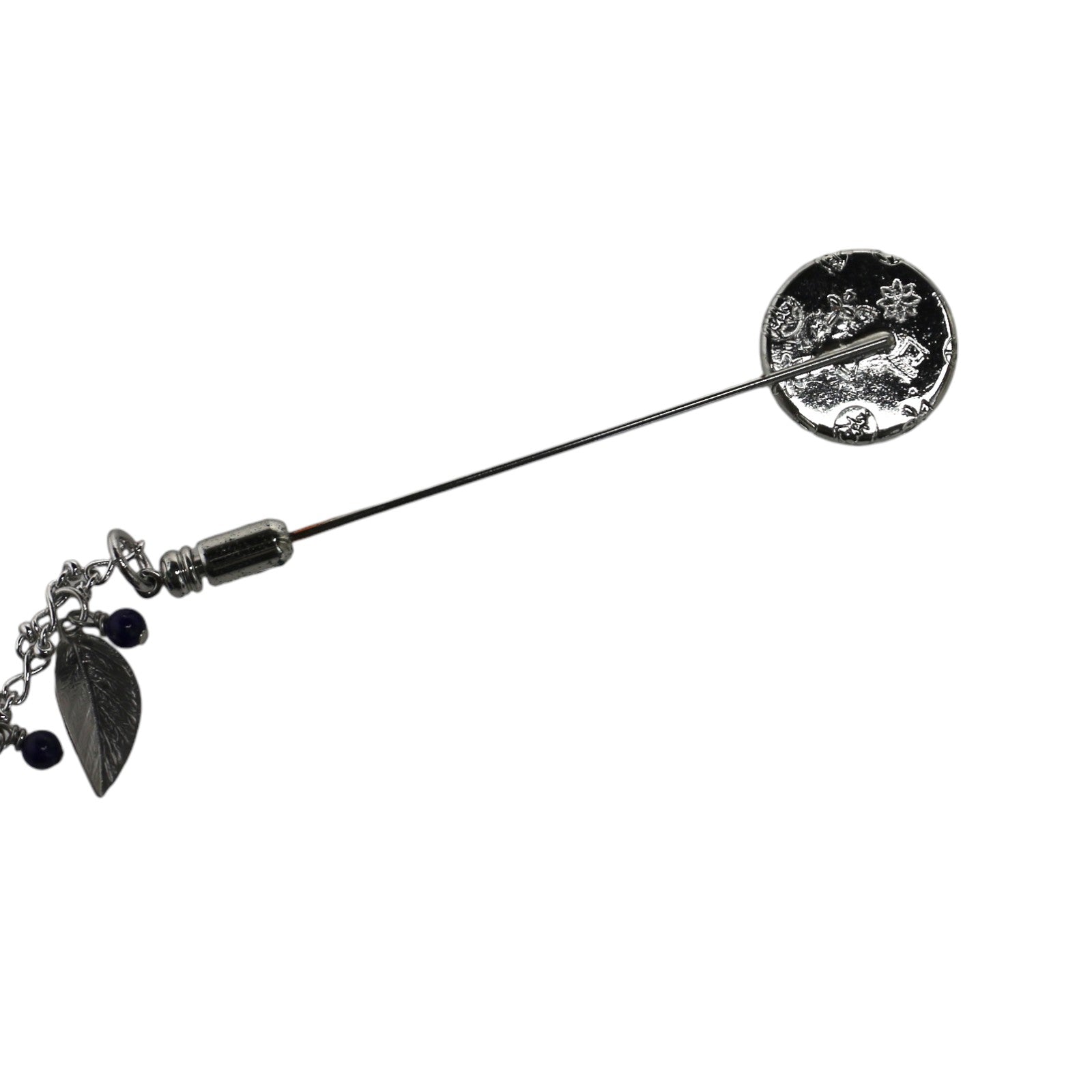 Earth Hat Pin Blue Leaf TAMARUSAN