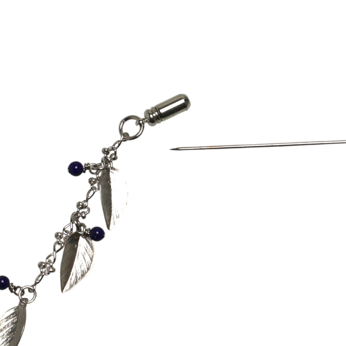 Earth Hat Pin Blue Leaf TAMARUSAN