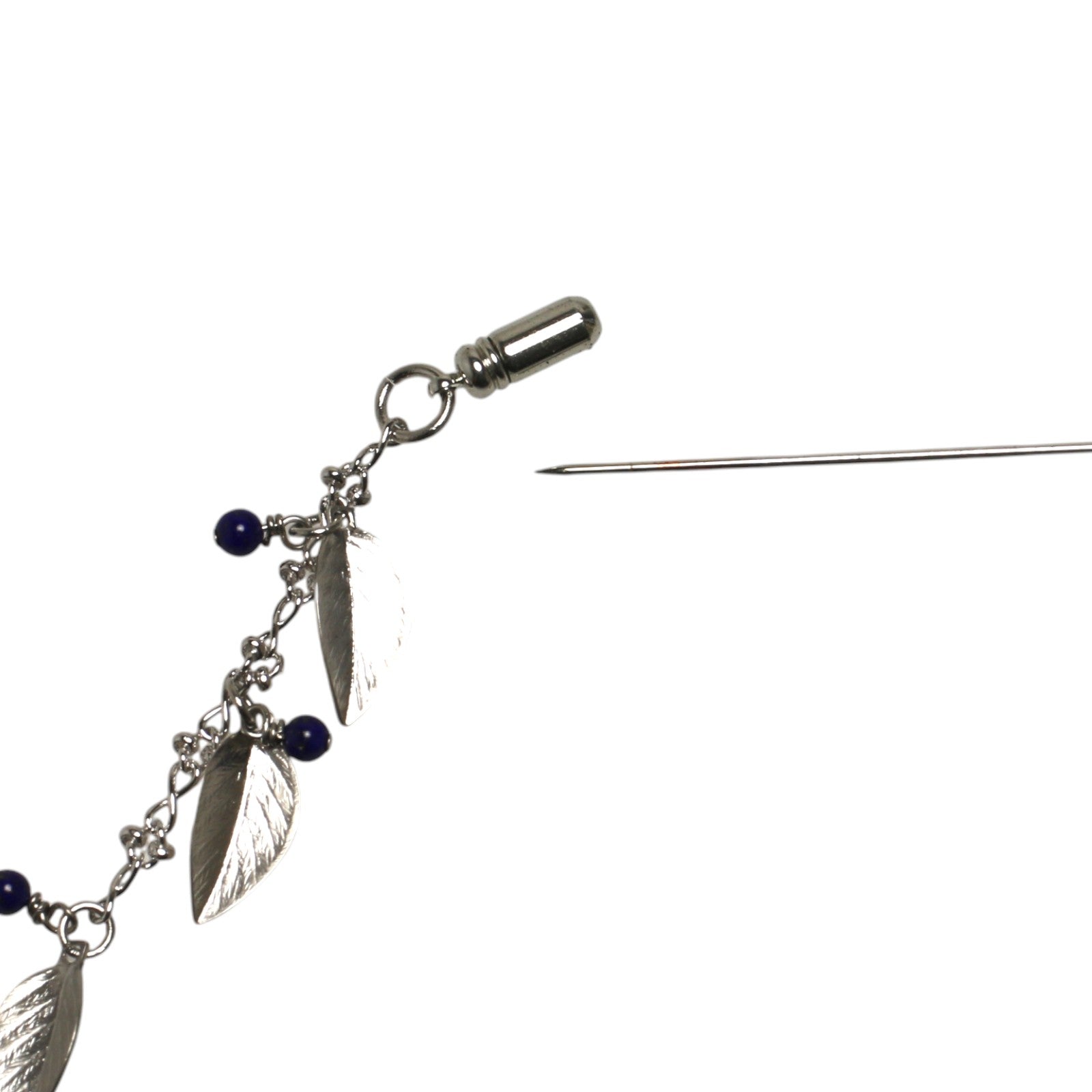 Earth Hat Pin Blue Leaf TAMARUSAN