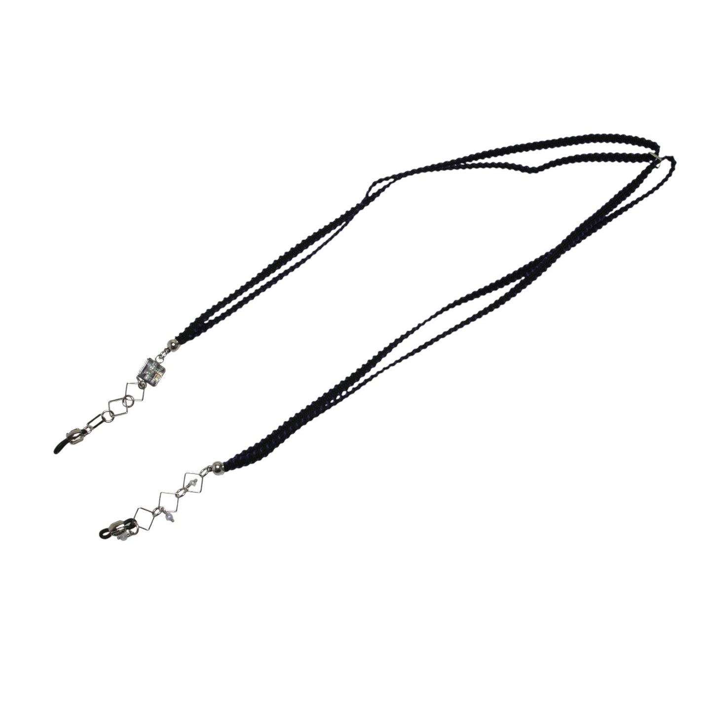 Glasses Chain Blue Flower Square TAMARUSAN