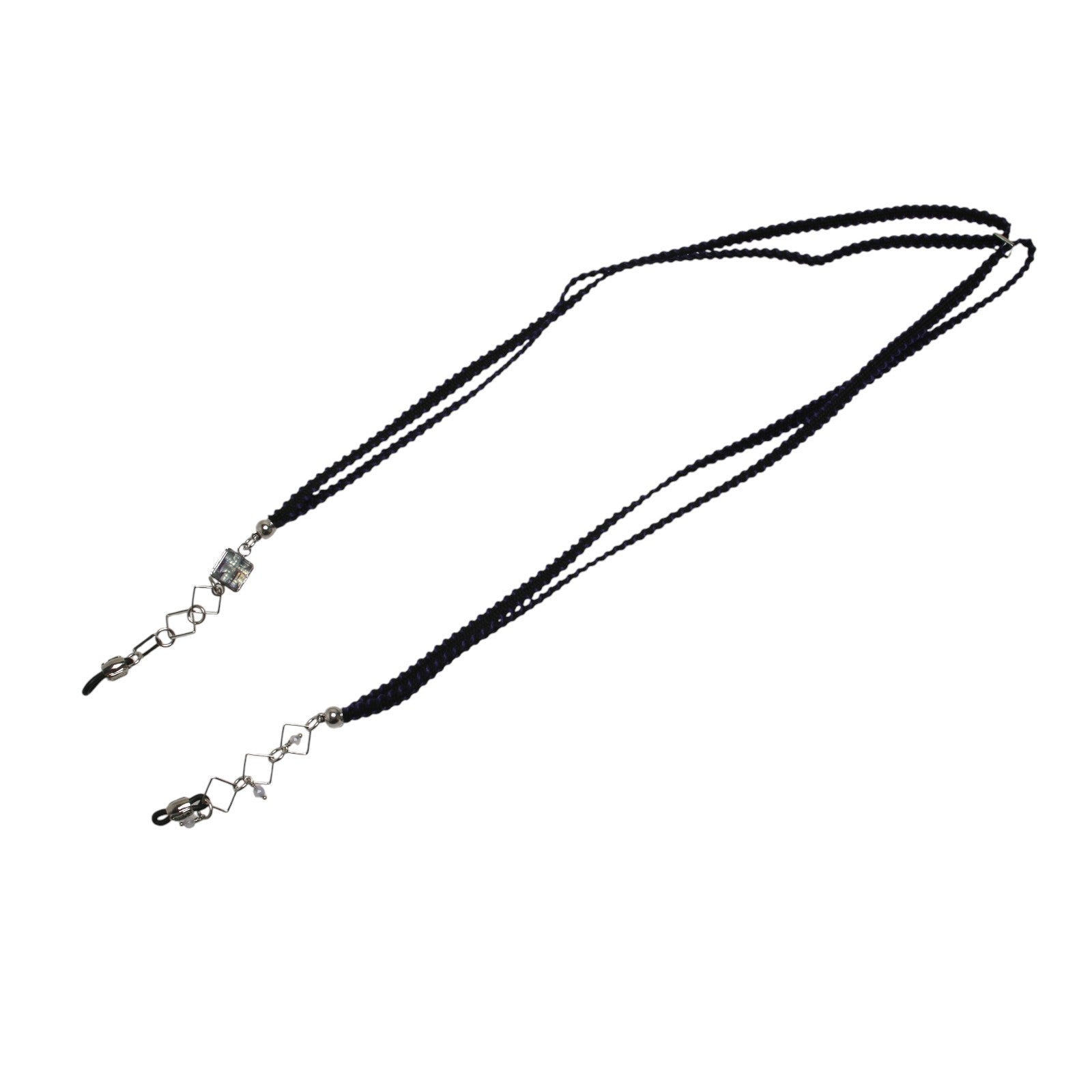 Glasses Chain Blue Flower Square TAMARUSAN