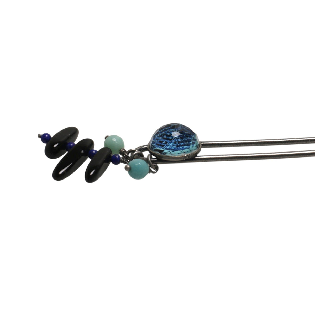 Short Kanzashi Playing Cards Light Blue Onyx TAMARUSAN
