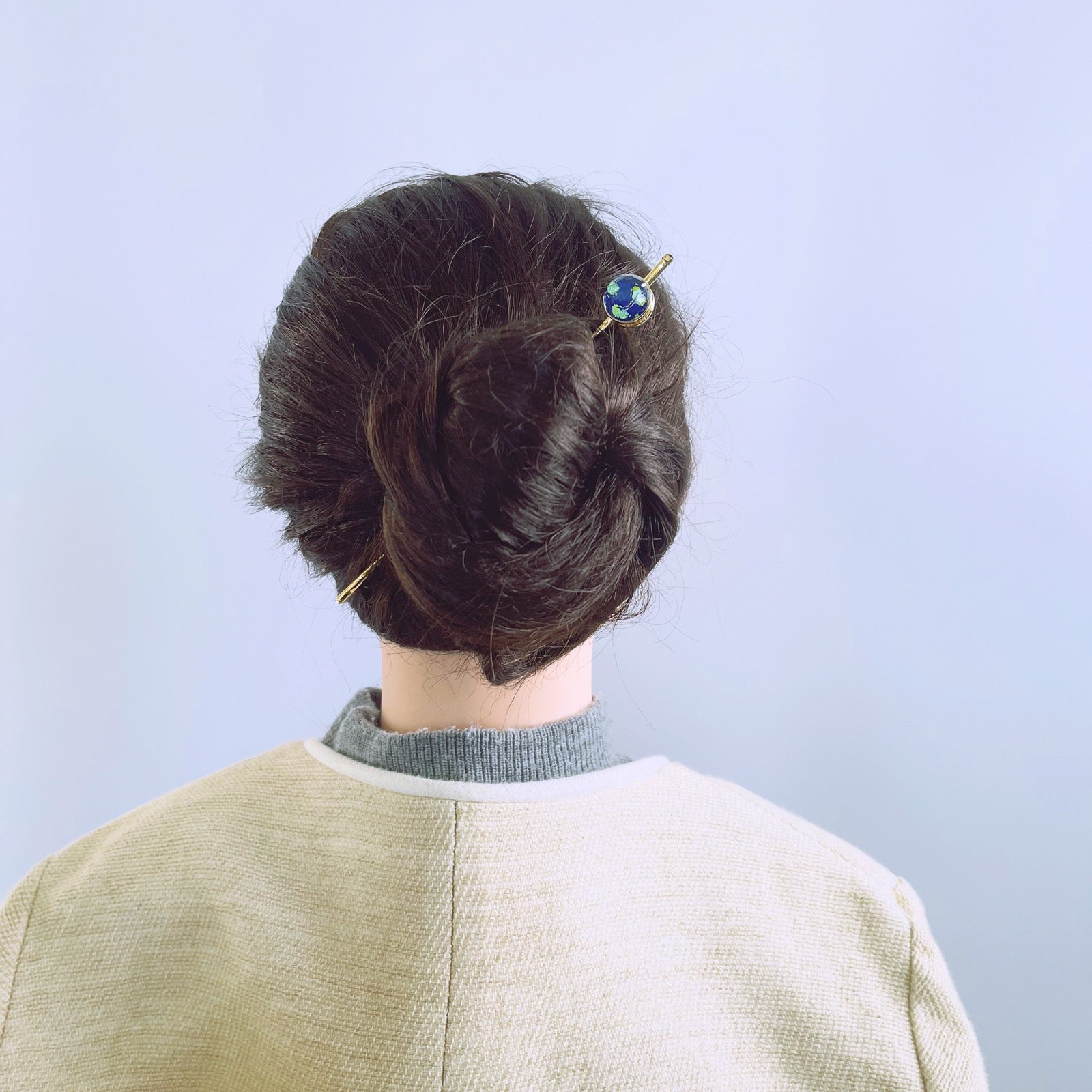 One Stick Hairpin Blue Gold TAMARUSAN