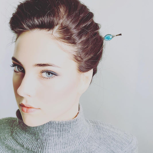 Hairpin Blue Plum Hair Accessory TAMARUSAN