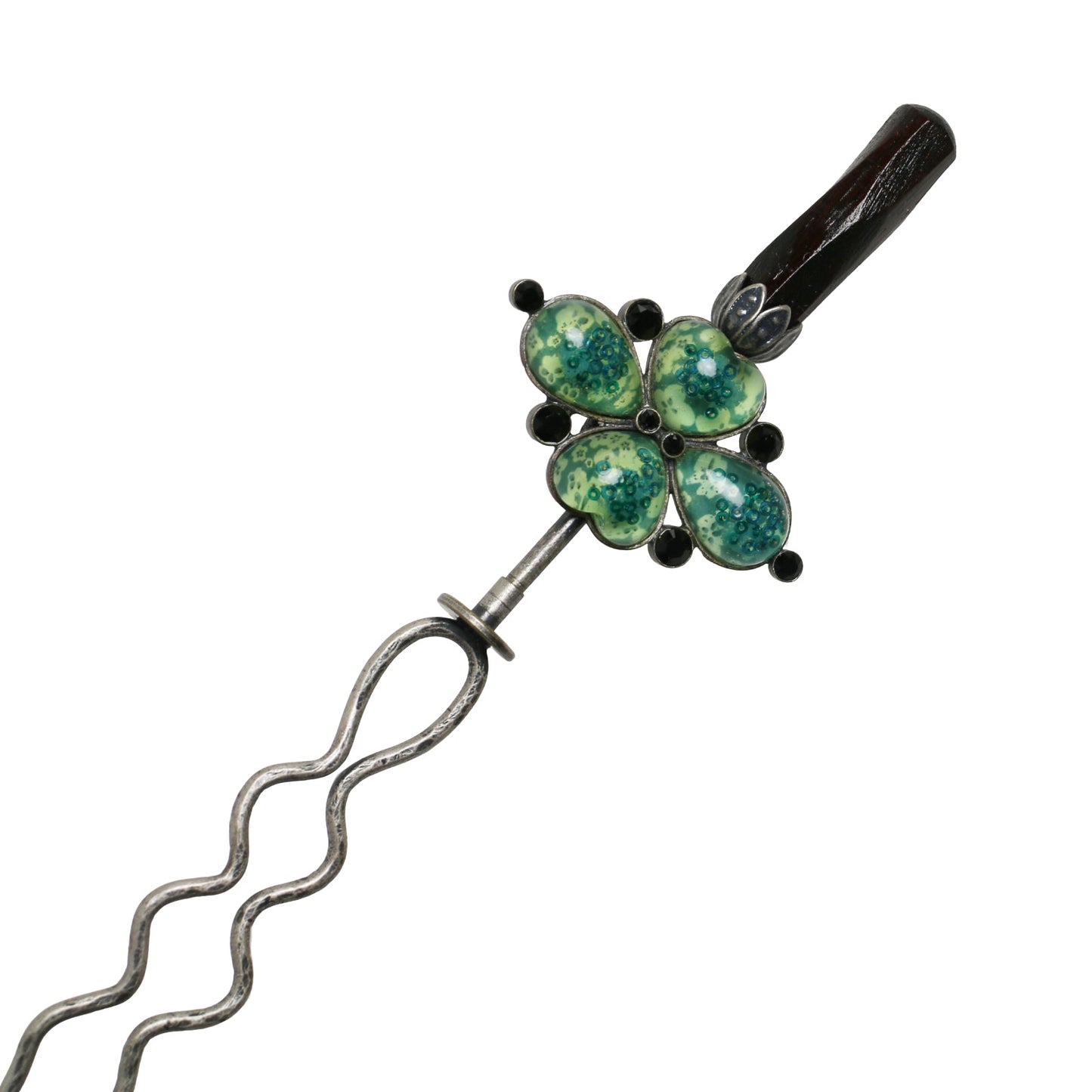 Changeable Ornament Hairpin Blue Plum TAMARUSAN