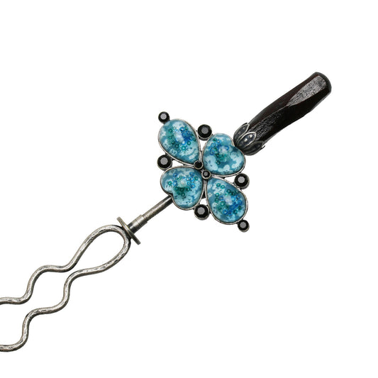 Changeable Ornament Hairpin Blue Plum TAMARUSAN