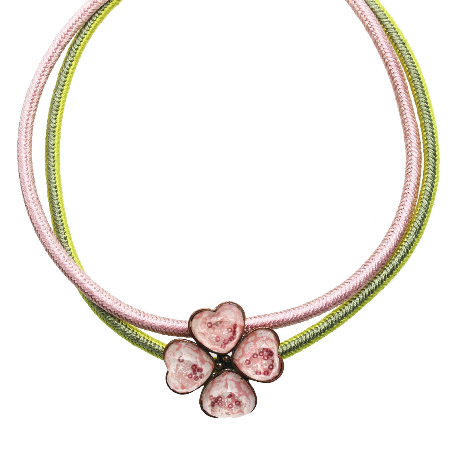 Ribbon Choker Plum Pink Silk TAMARUSAN